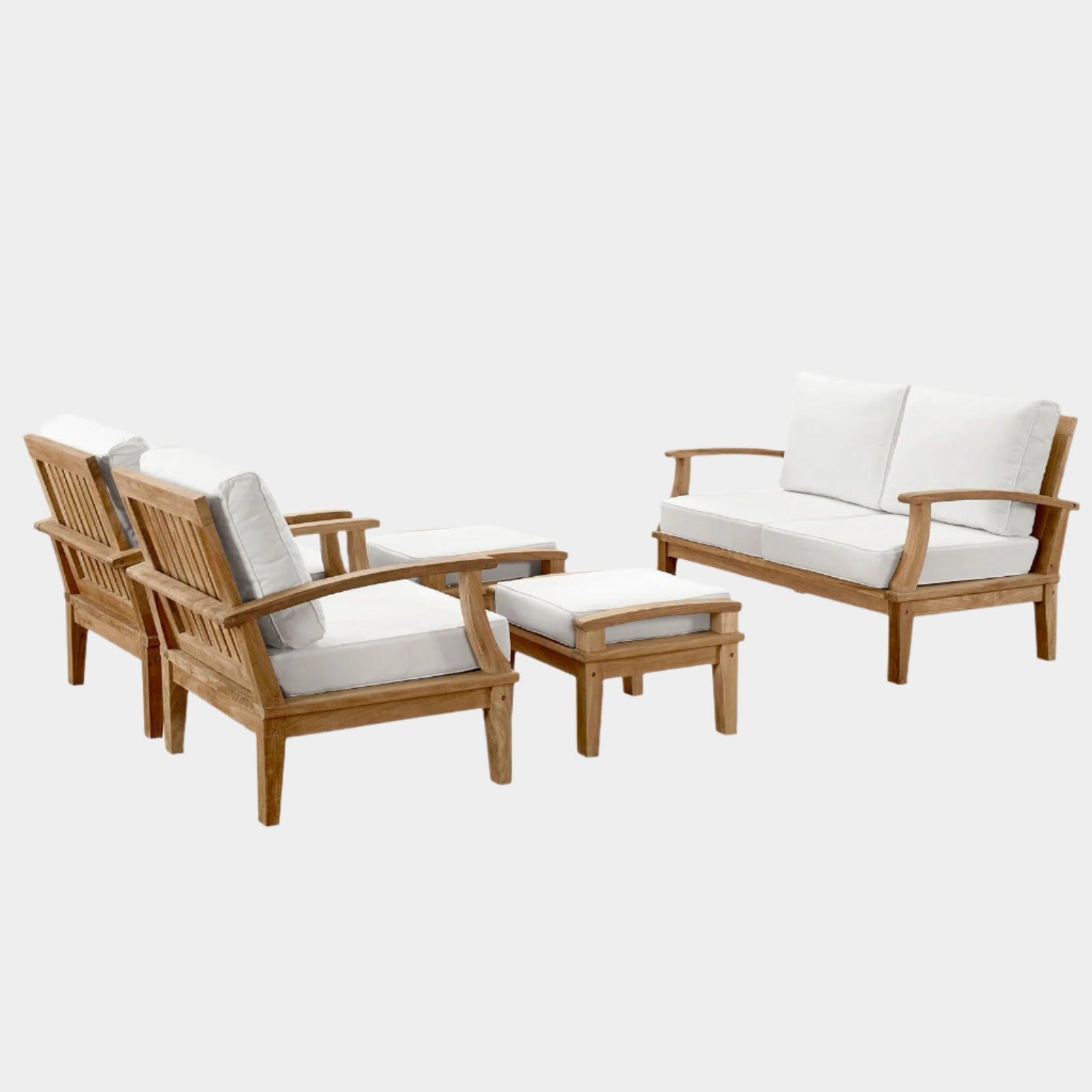 Marina 5 Piece Outdoor Patio Teak Set