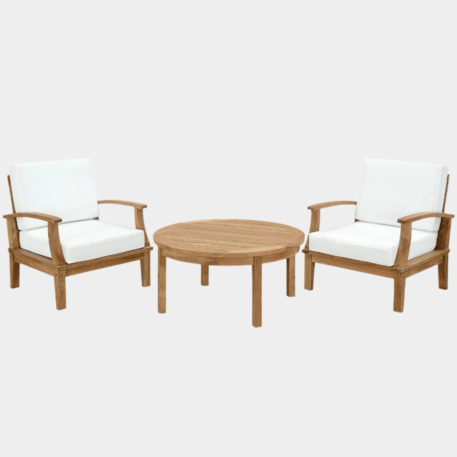Marina 3 Piece Outdoor Patio Teak Set