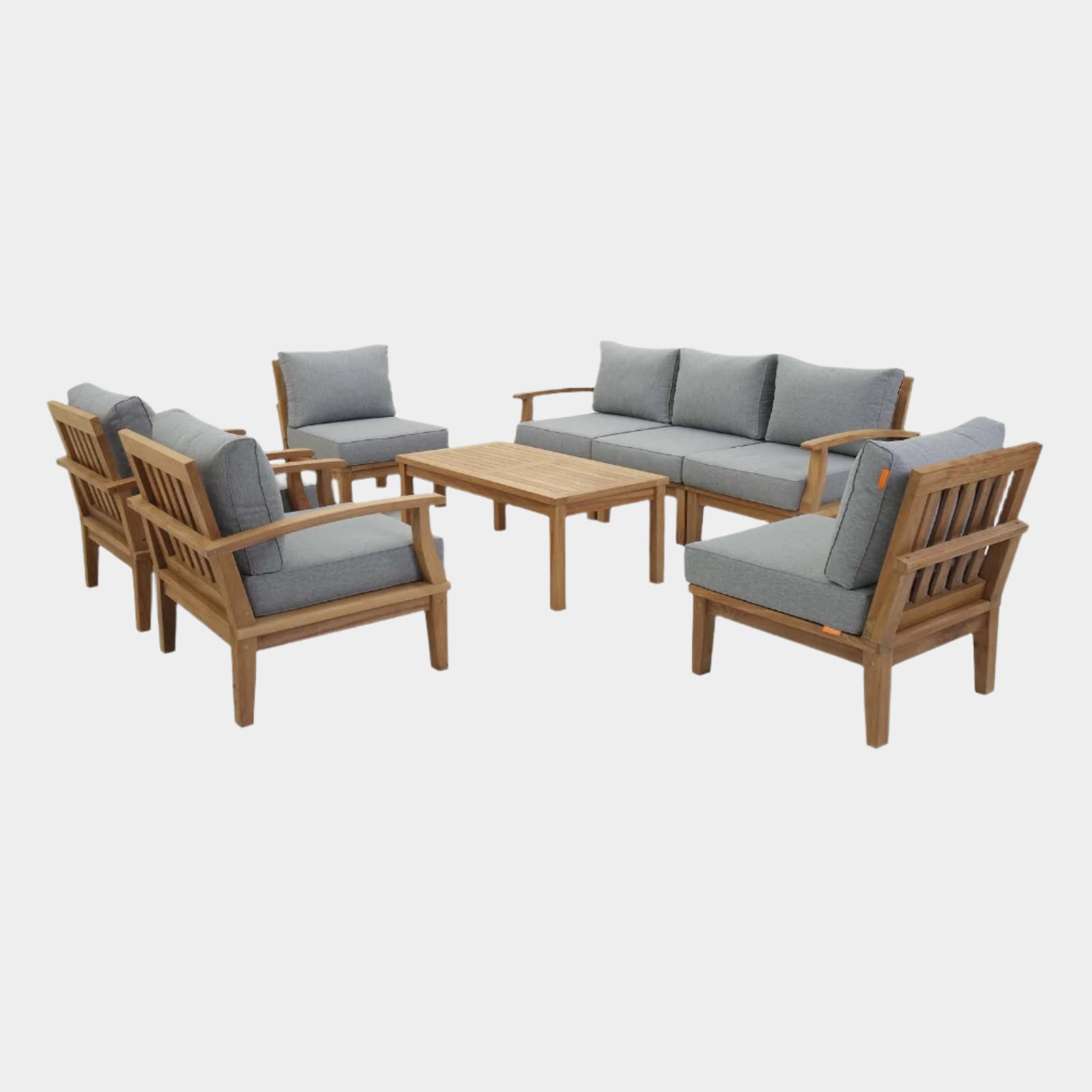 Marina 8 Piece Outdoor Patio Teak Set