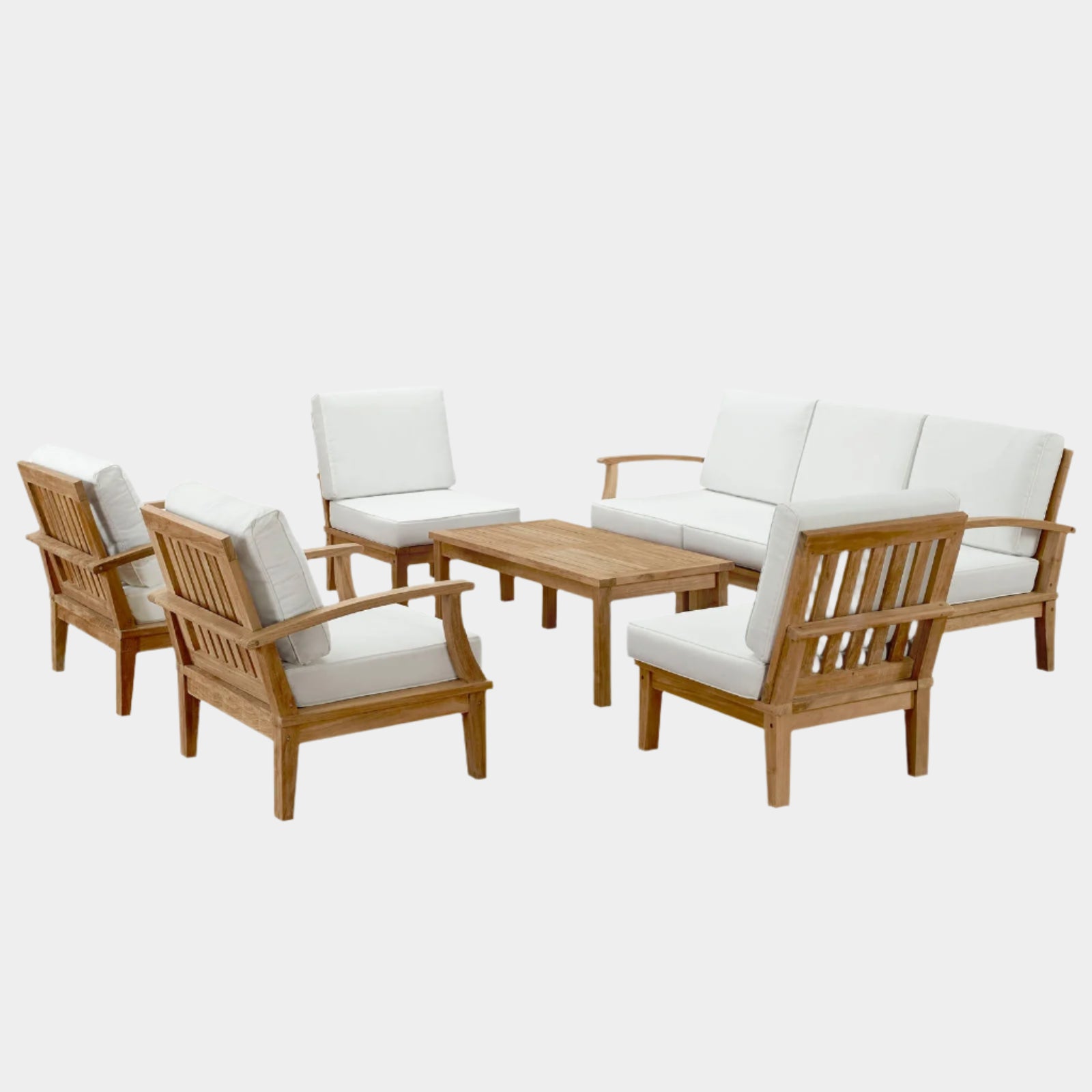 Marina 8 Piece Outdoor Patio Teak Set