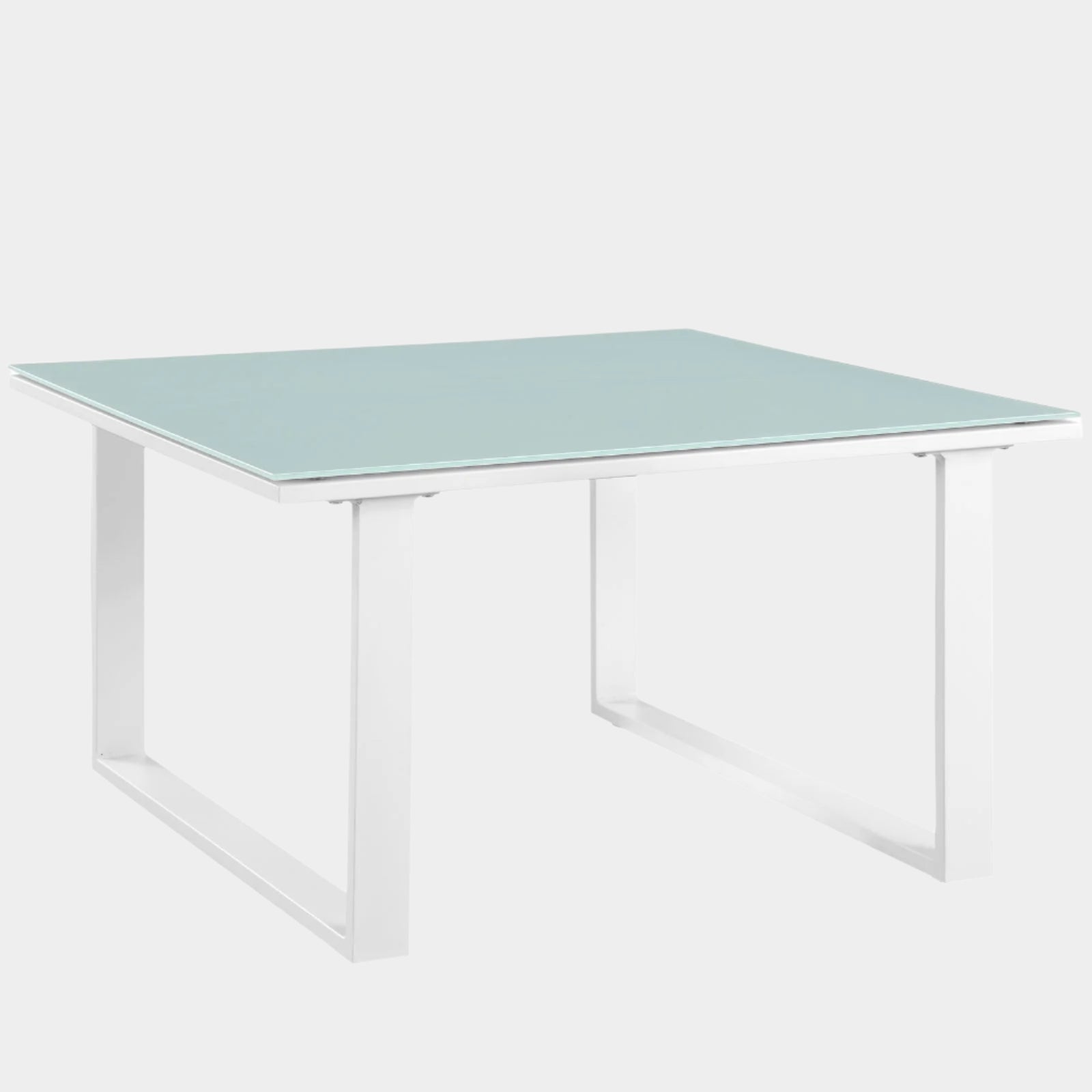 Table d'appoint d'extérieur Fortuna en blanc