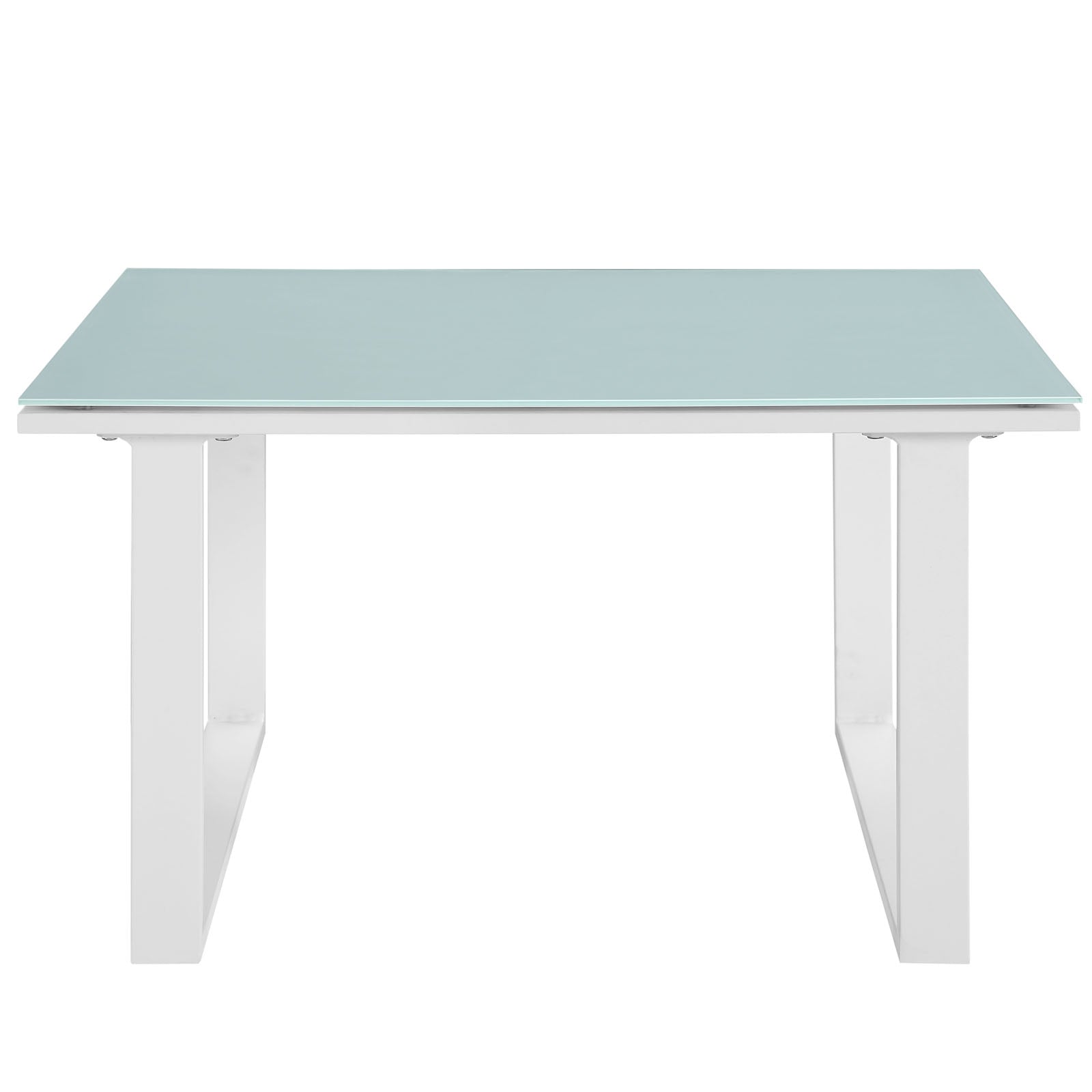 Table d'appoint d'extérieur Fortuna en blanc