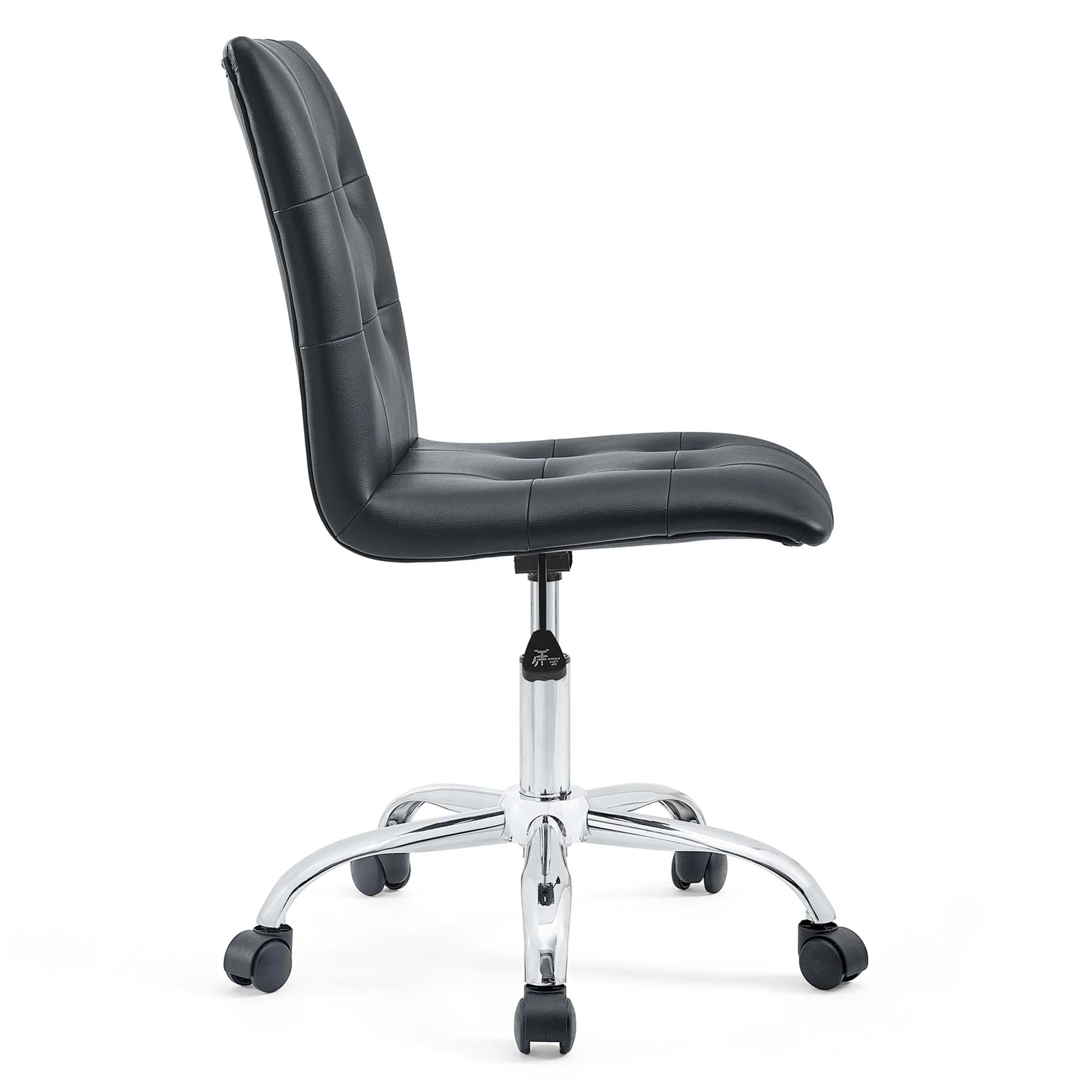 Chaise de bureau sans accoudoirs à dossier moyen Prim