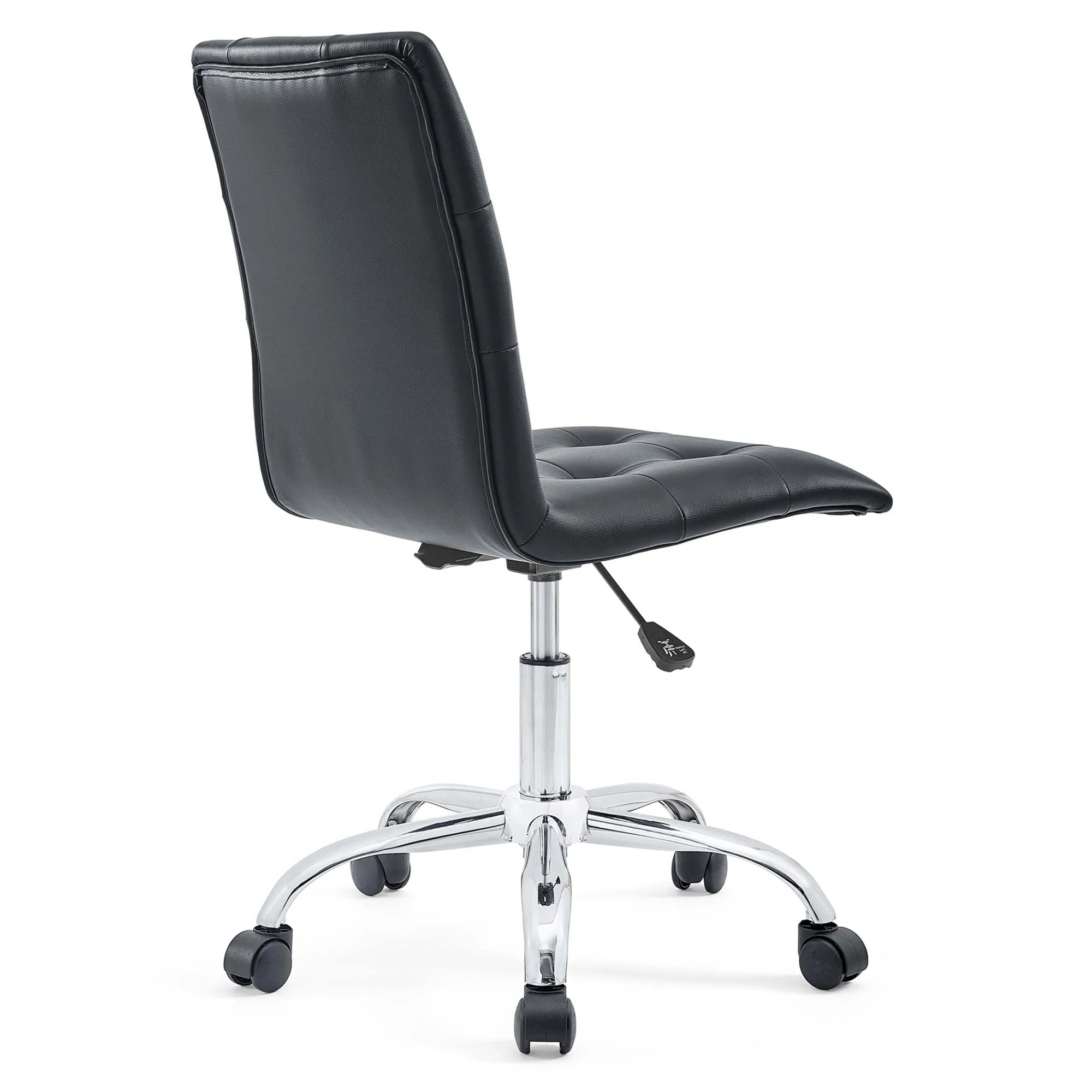 Chaise de bureau sans accoudoirs à dossier moyen Prim