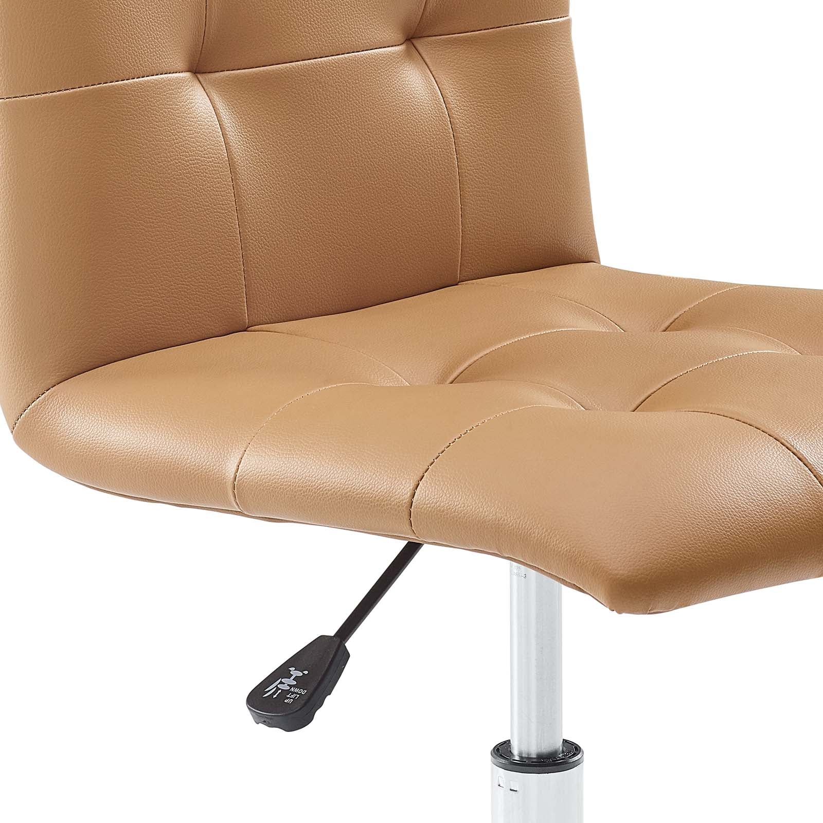 Chaise de bureau sans accoudoirs à dossier moyen Prim