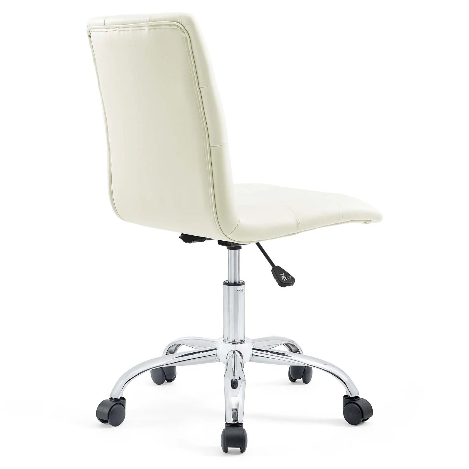 Chaise de bureau sans accoudoirs à dossier moyen Prim