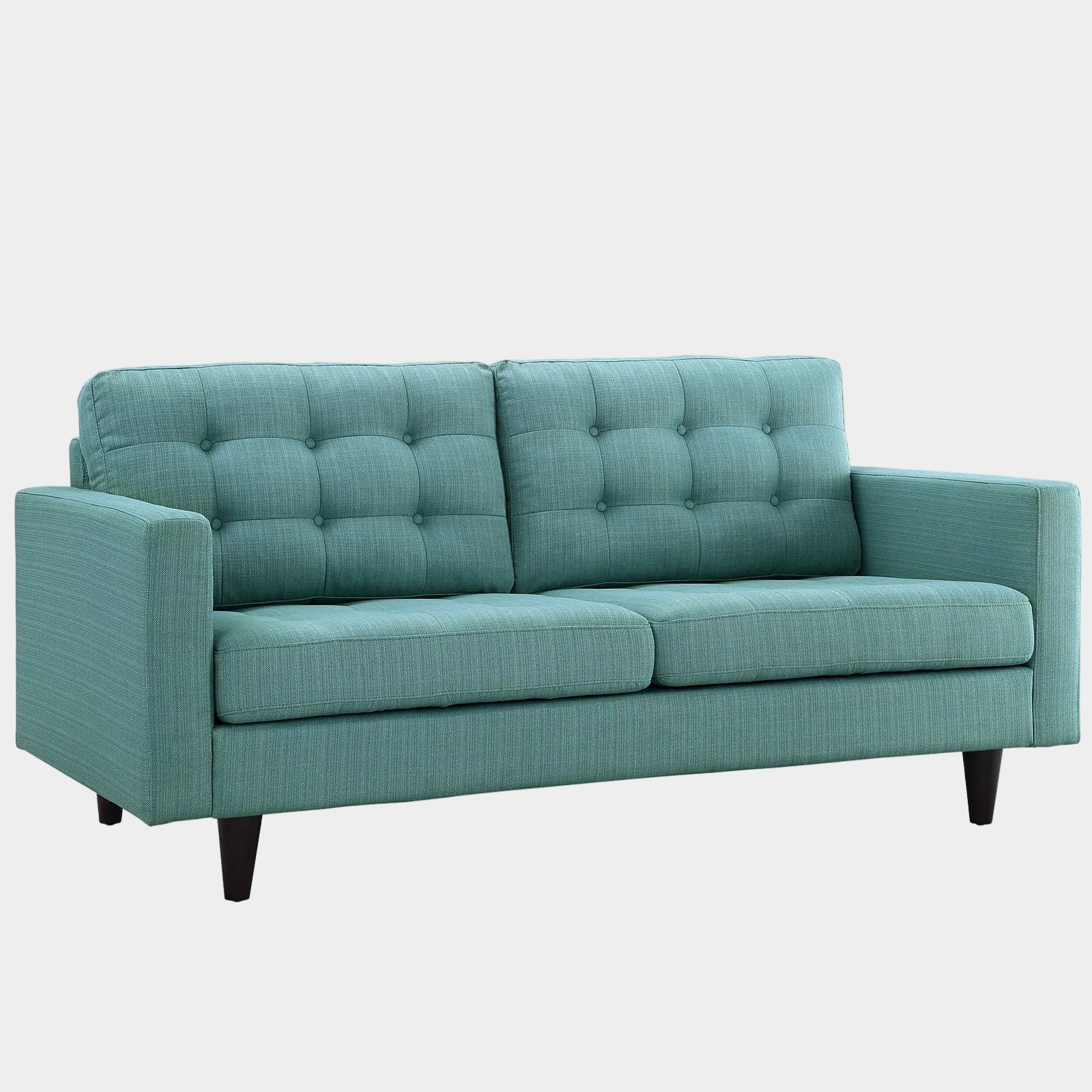 Empress Upholstered Fabric Loveseat