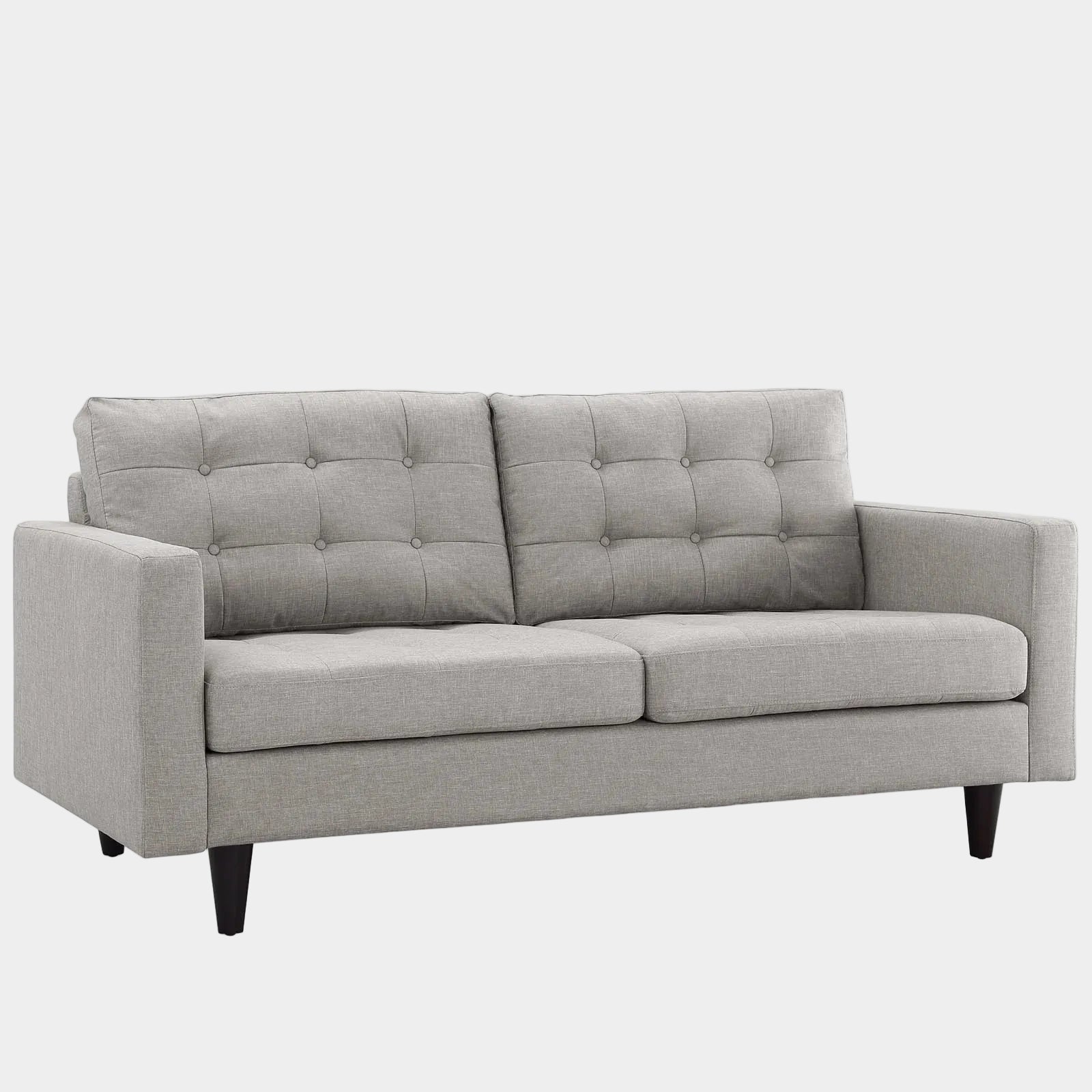 Empress Upholstered Fabric Loveseat