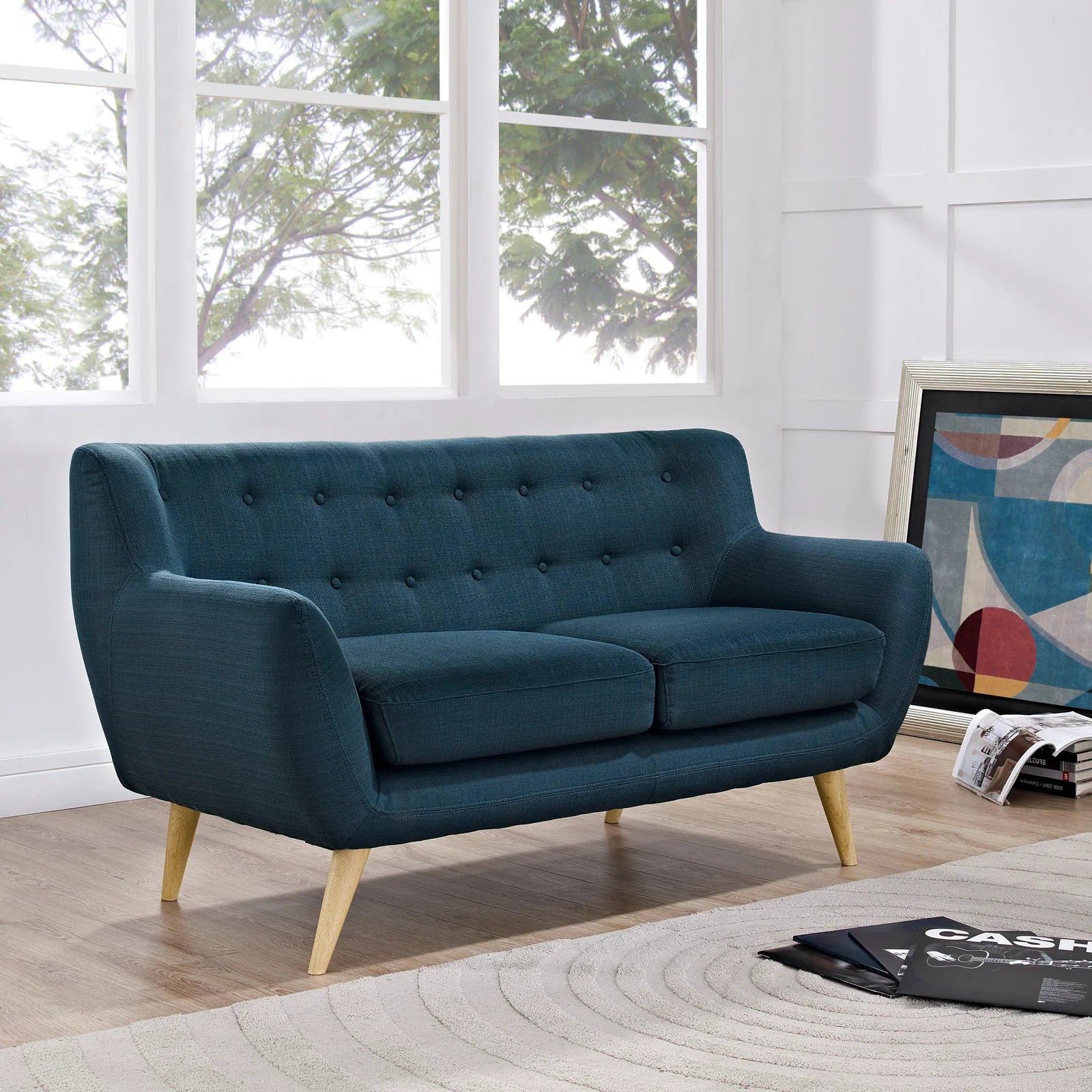 Chaise sans accoudoirs rembourrée en duvet Commix