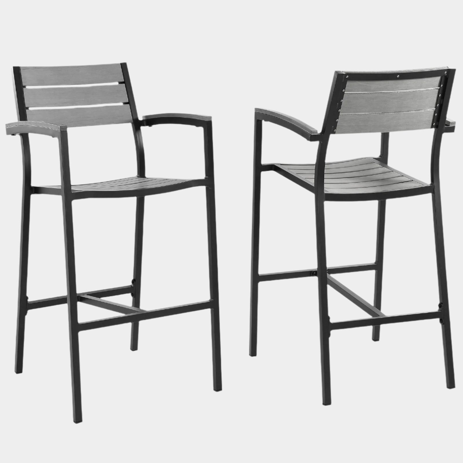 Ensemble de 2 tabourets de bar Maine pour patio extérieur
