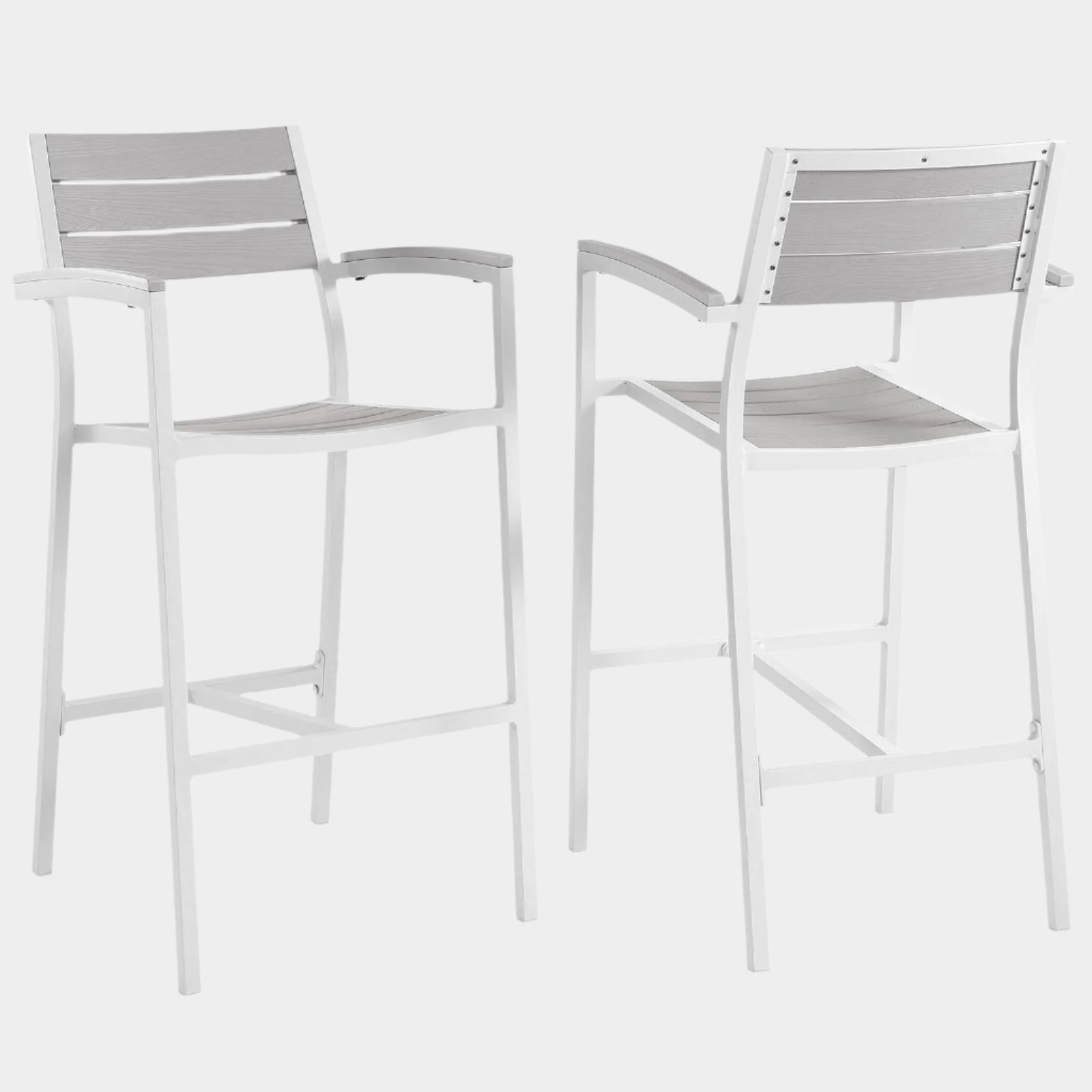 Ensemble de 2 tabourets de bar Maine pour patio extérieur