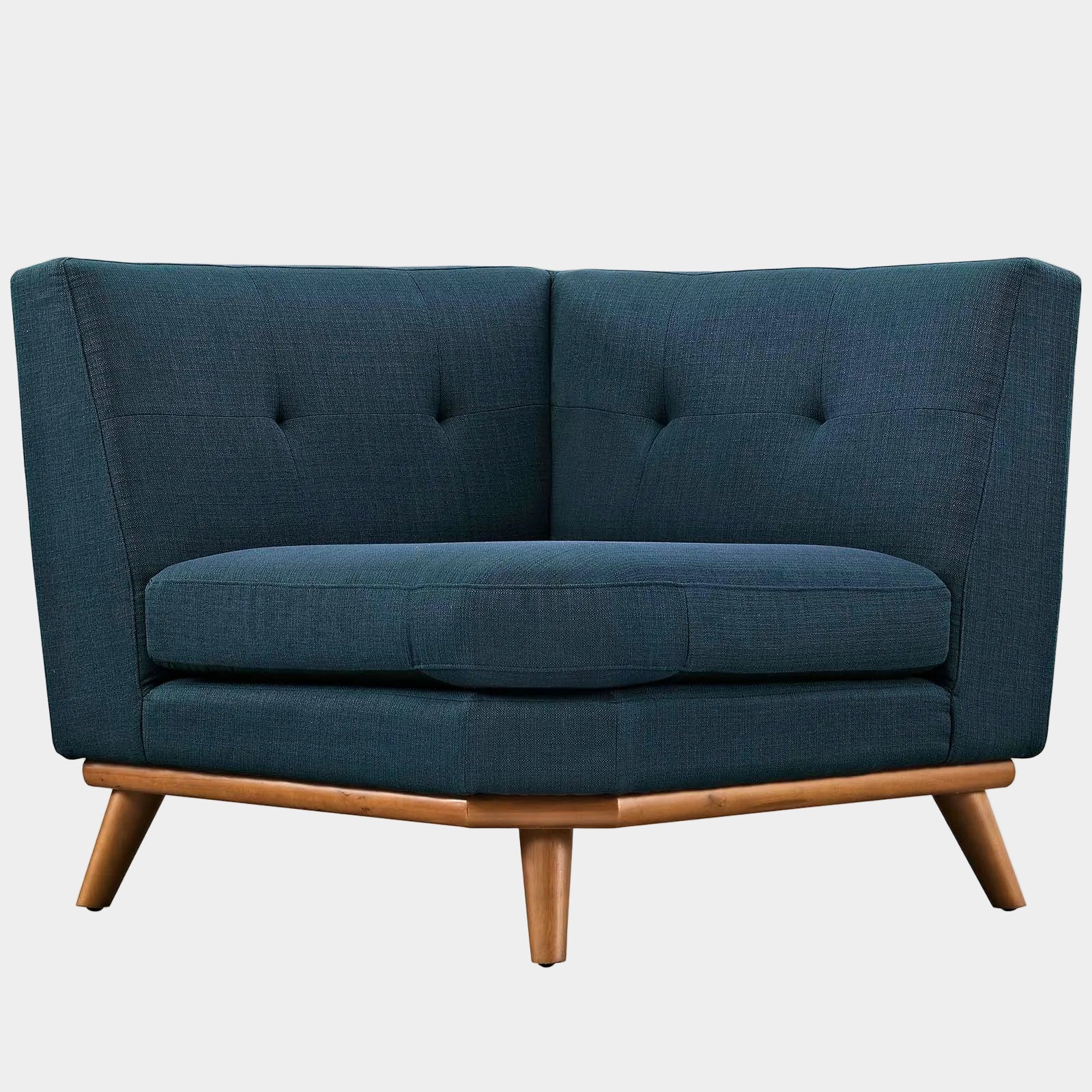 Engage Upholstered Fabric Corner Chair in Beige
