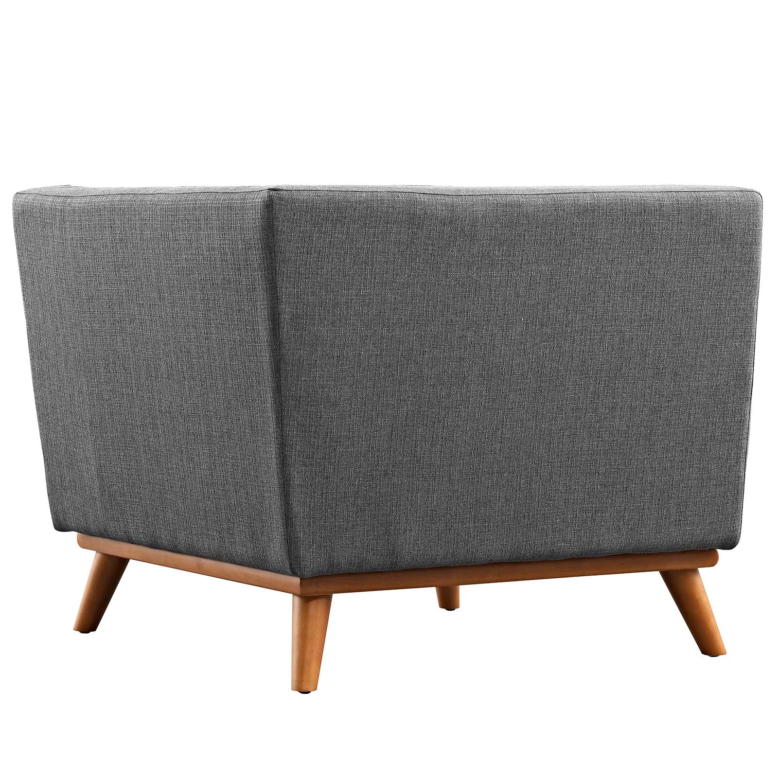 Engage Upholstered Fabric Corner Chair in Beige