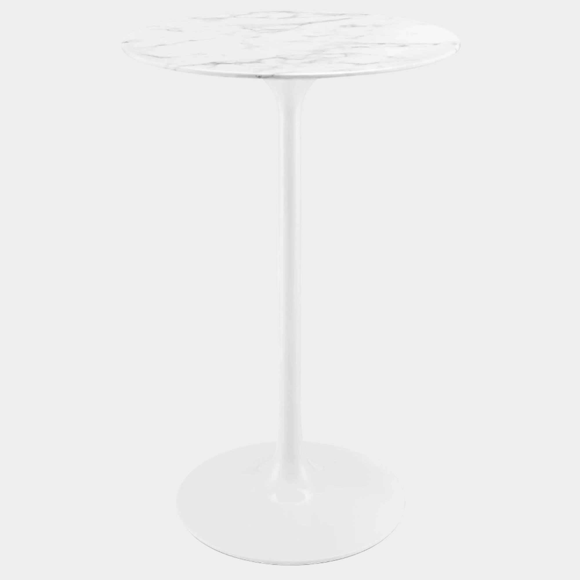 Lippa Round Artificial Marble Bar Table