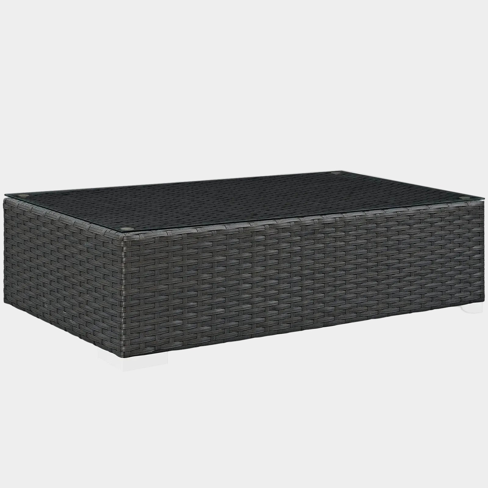 Sojourn Outdoor Patio Coffee Table in Chocolate