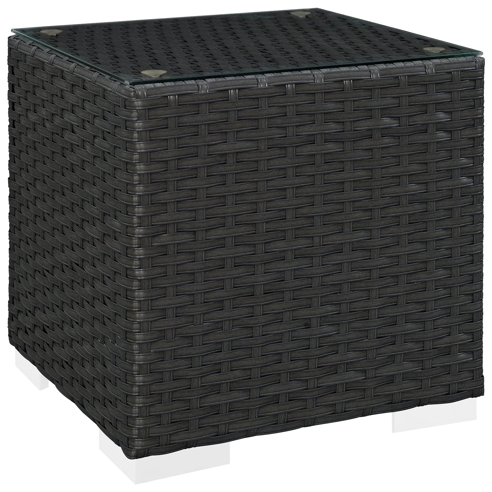 Sojourn Outdoor Patio Side Table in Chocolate