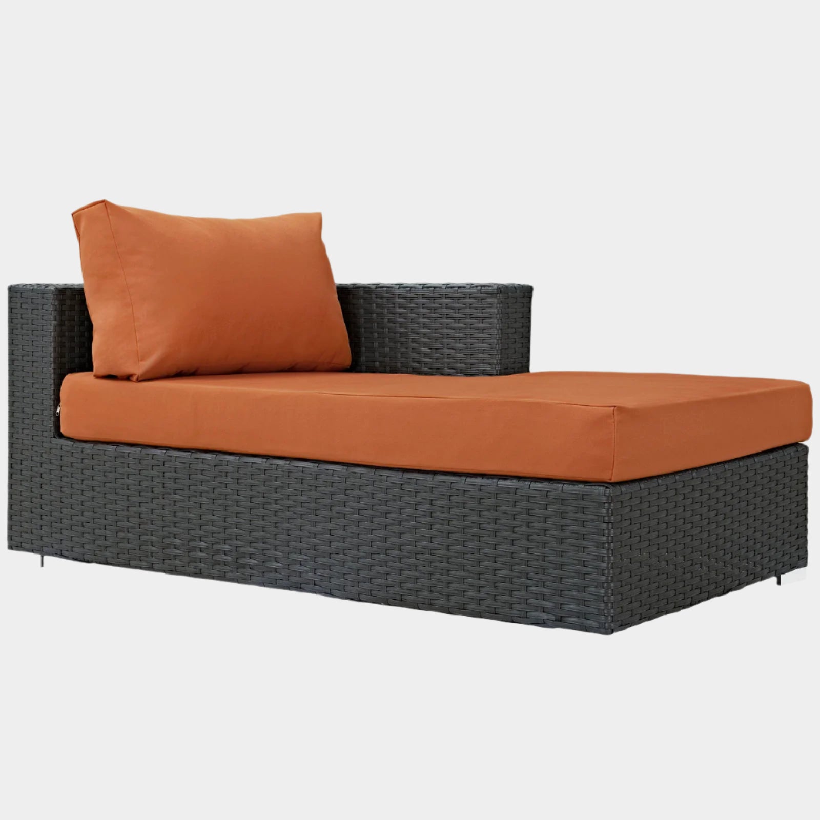 Chaise modulaire sans accoudoirs en aluminium pour patio extérieur Nizuc