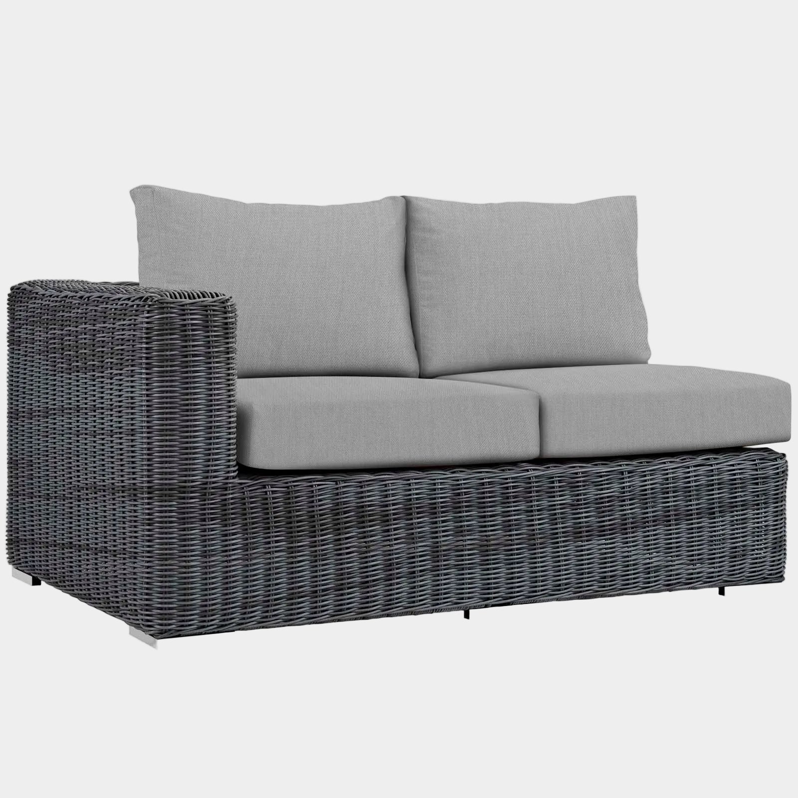 Summon Outdoor Patio Sunbrellaยฎ Left Arm Loveseat