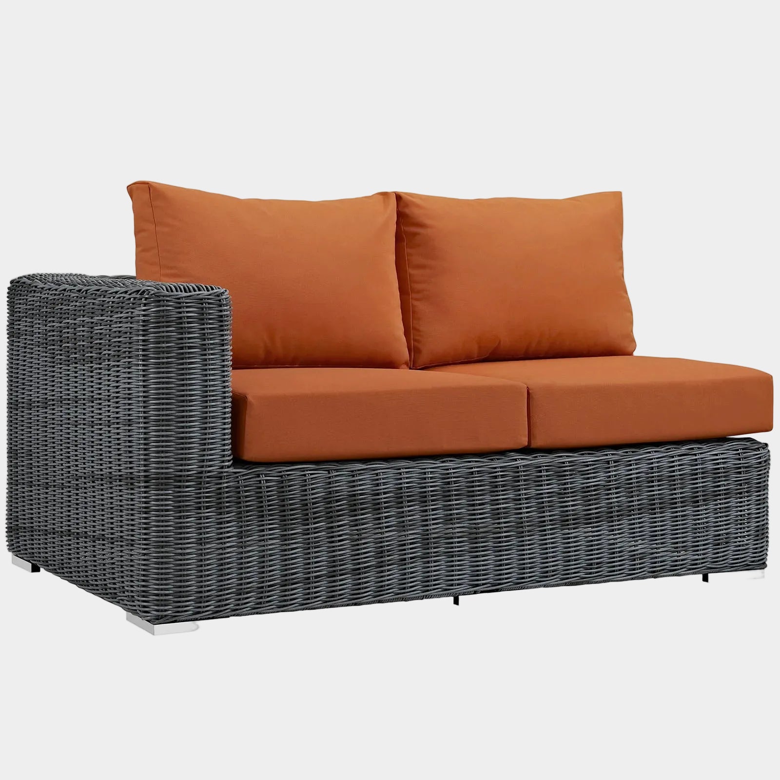 Summon Outdoor Patio Sunbrellaยฎ Left Arm Loveseat