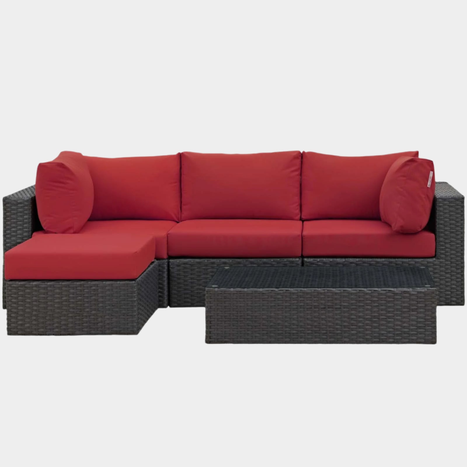 Sojourn 5 Piece Outdoor Patio Sunbrella® Sectional Set