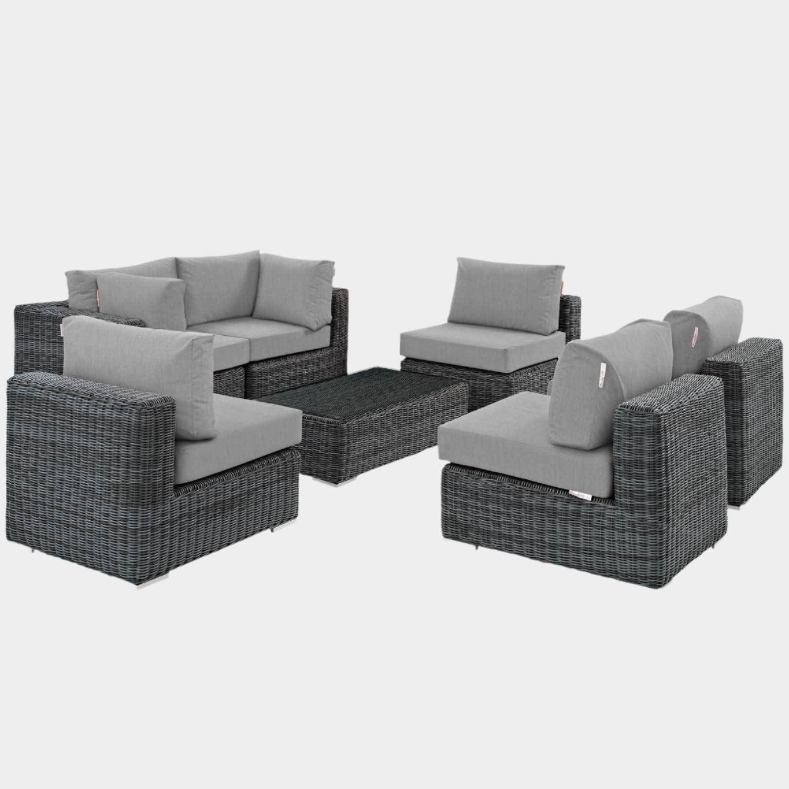 Summon 7 Piece Outdoor Patio Sunbrella® Sectional Set