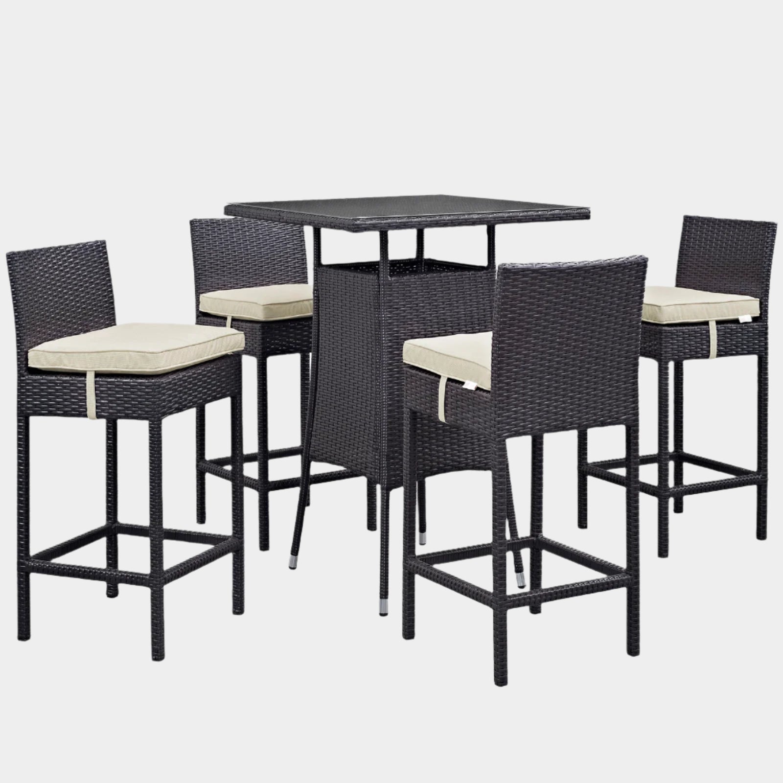 Ensemble de salle à manger d'extérieur en aluminium Raleigh 5 pièces