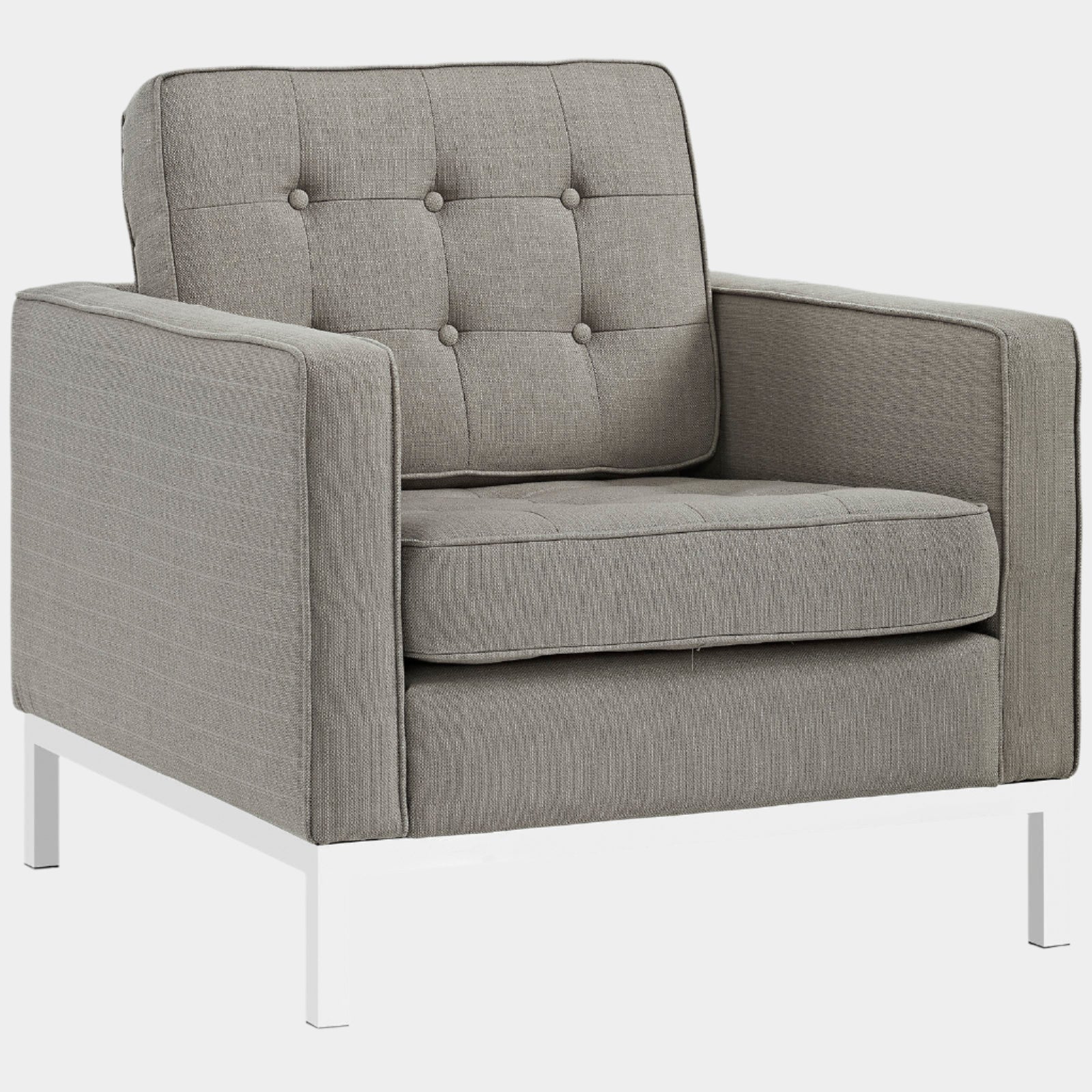 Fauteuil en tissu rembourré Loft