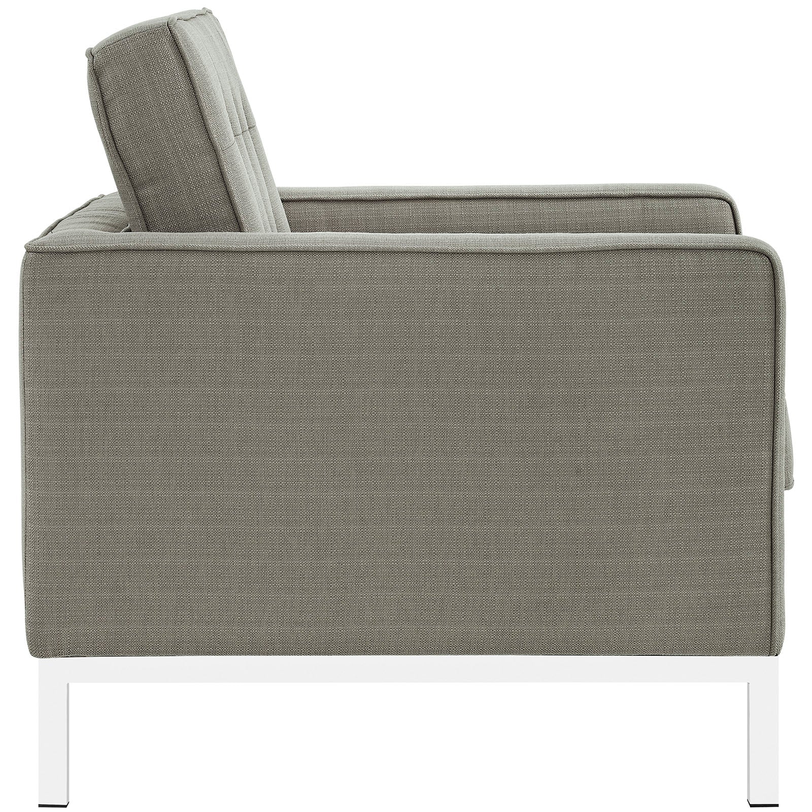 Fauteuil en tissu rembourré Loft