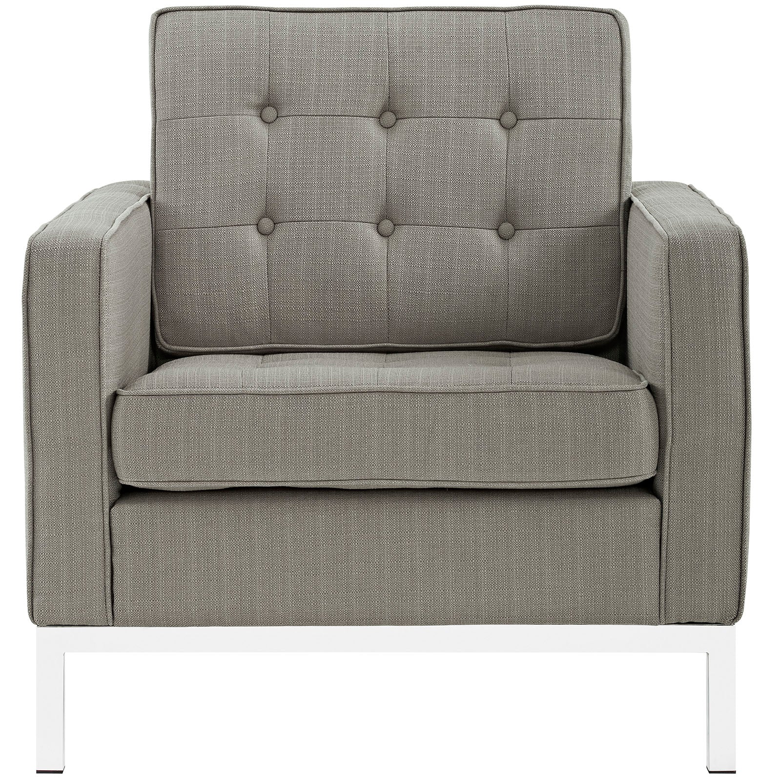 Fauteuil en tissu rembourré Loft