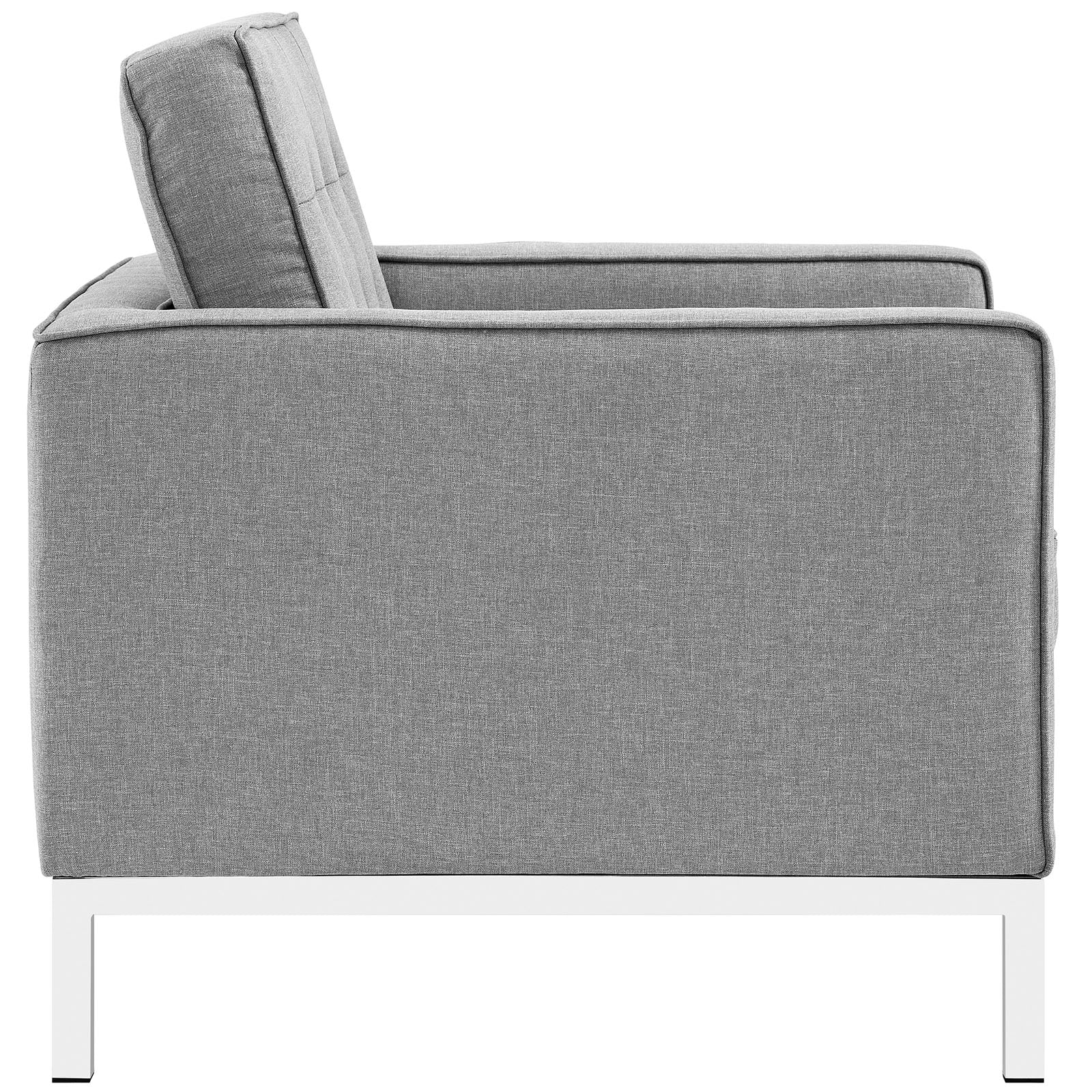 Fauteuil en tissu rembourré Loft