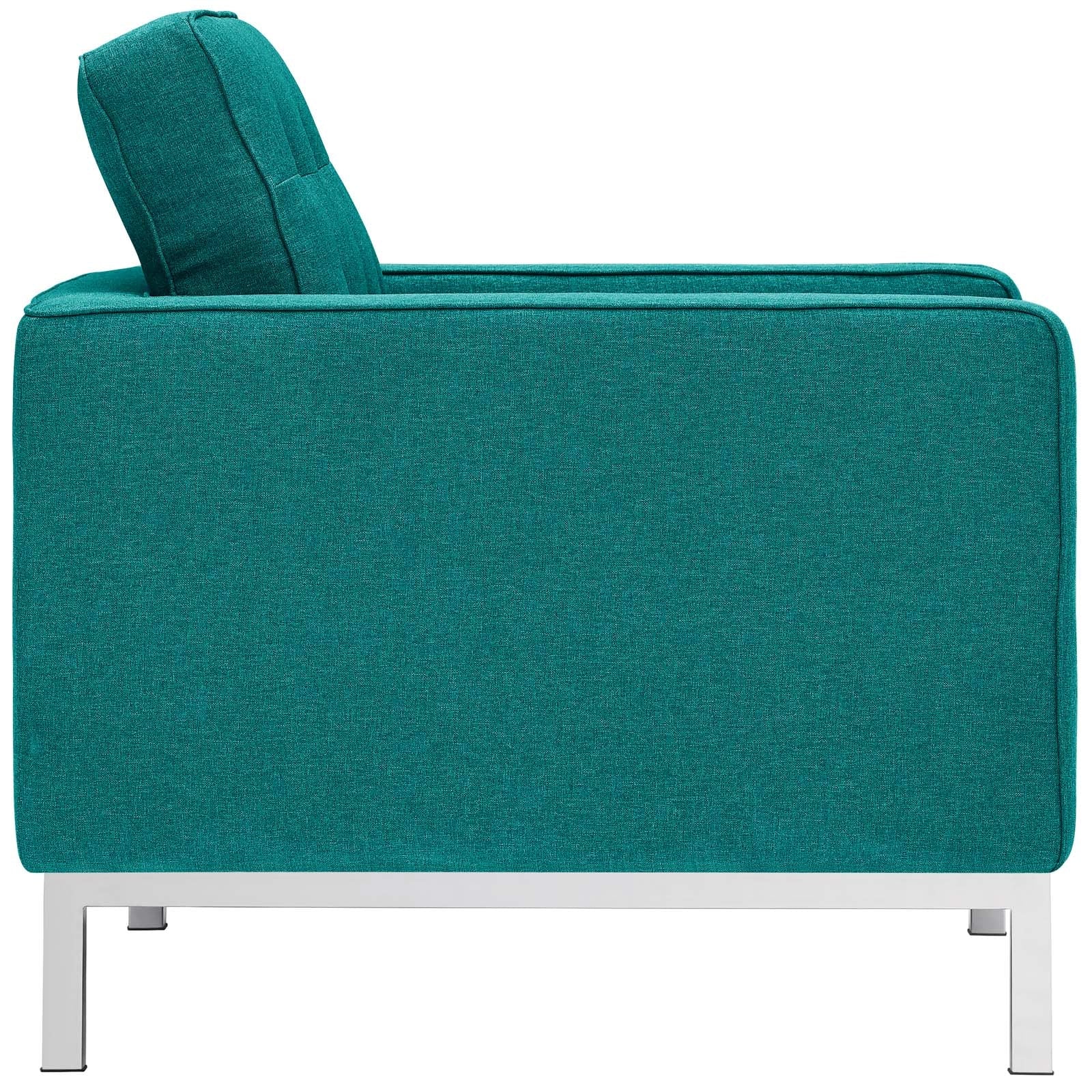 Fauteuil en tissu rembourré Loft