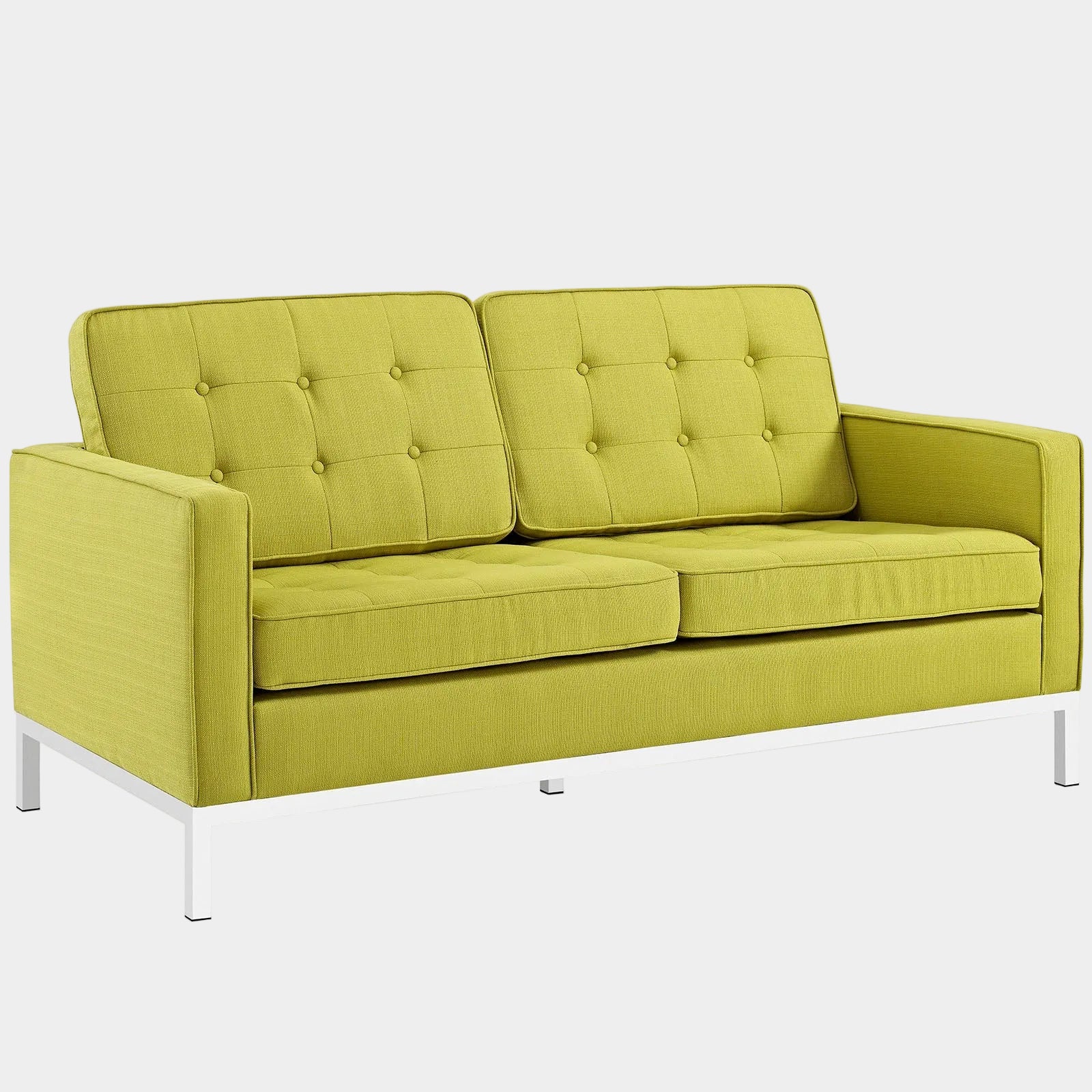 Loft Upholstered Fabric Loveseat