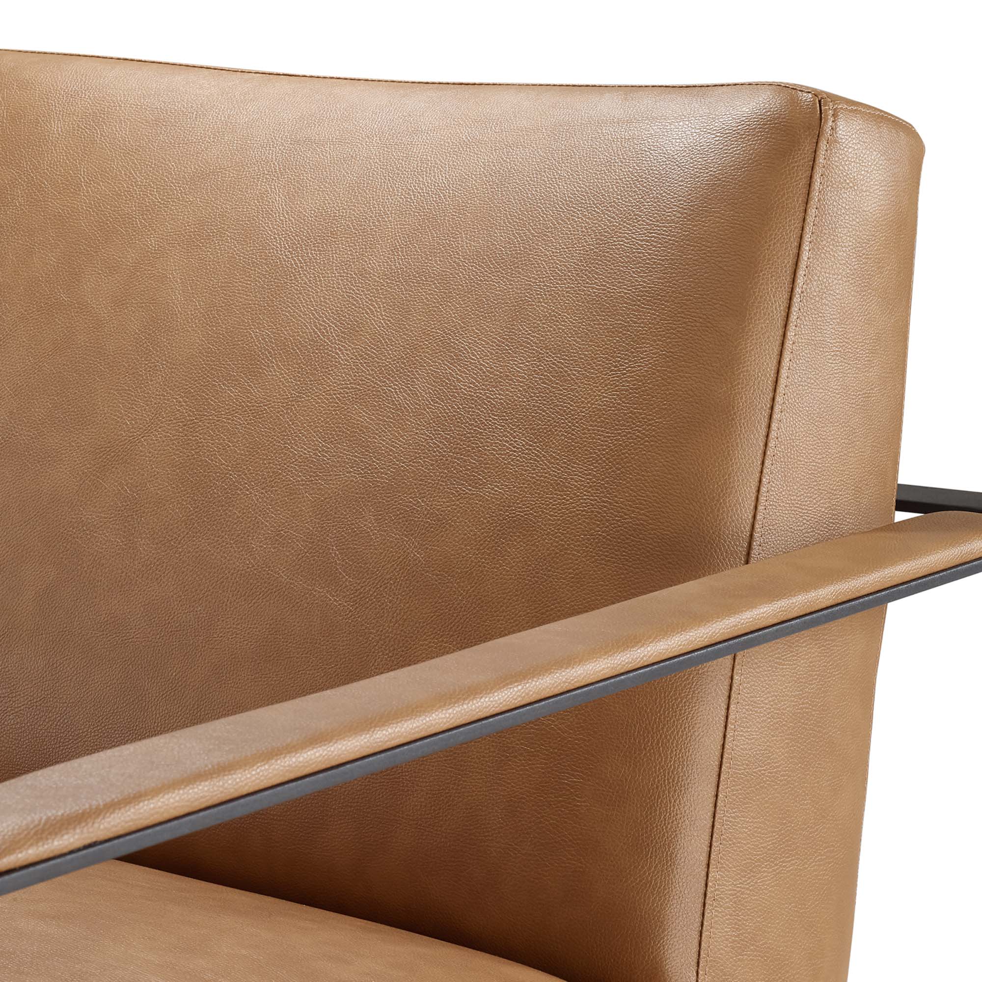 Fauteuil d'appoint en cuir végétalien Seg