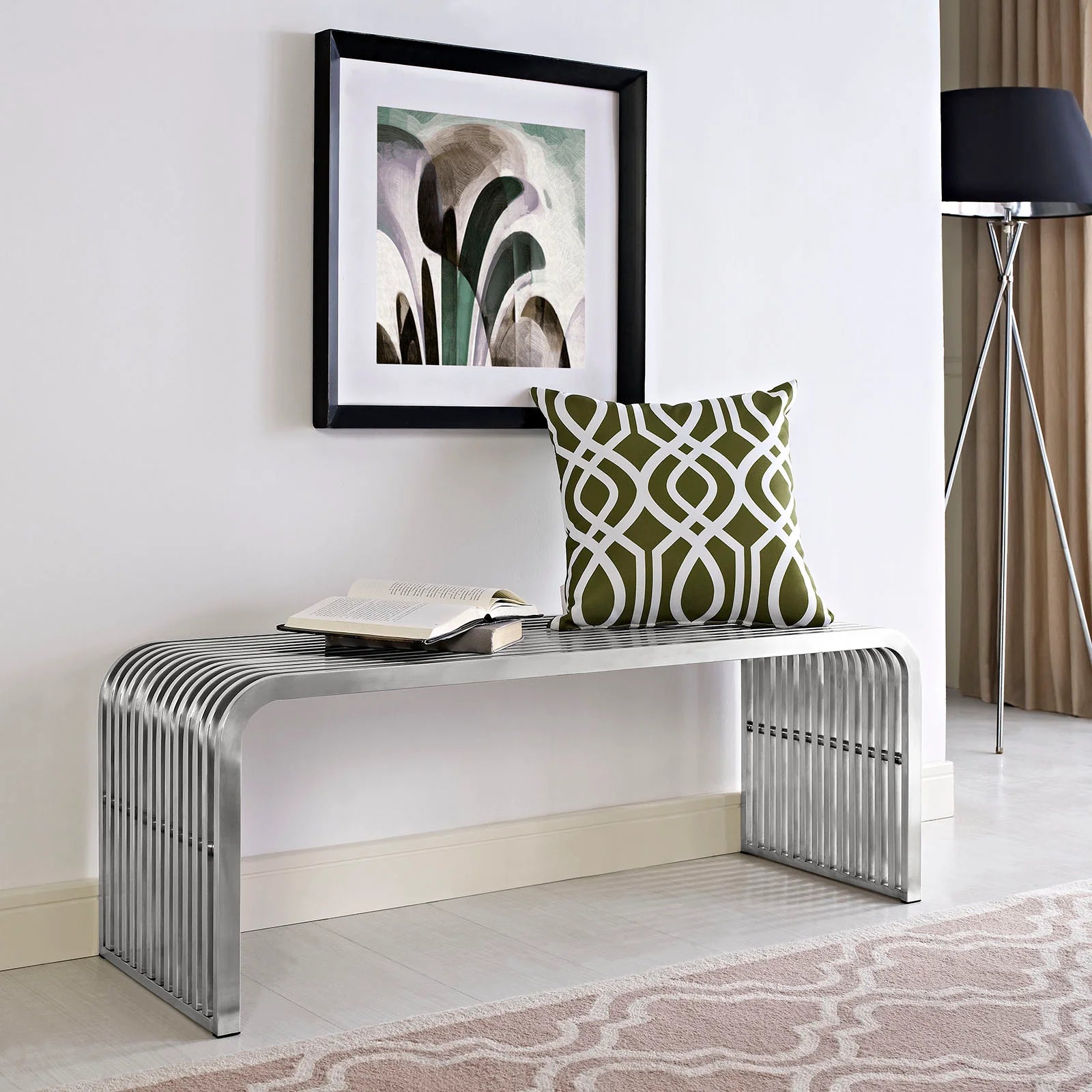 Pipe Stainless Steel Bench