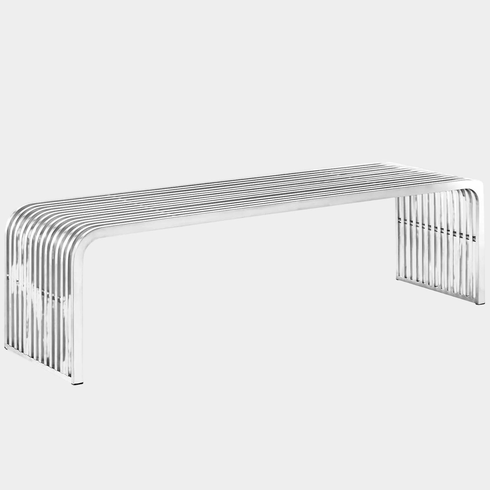 Pipe 60" Stainless Steel Bench