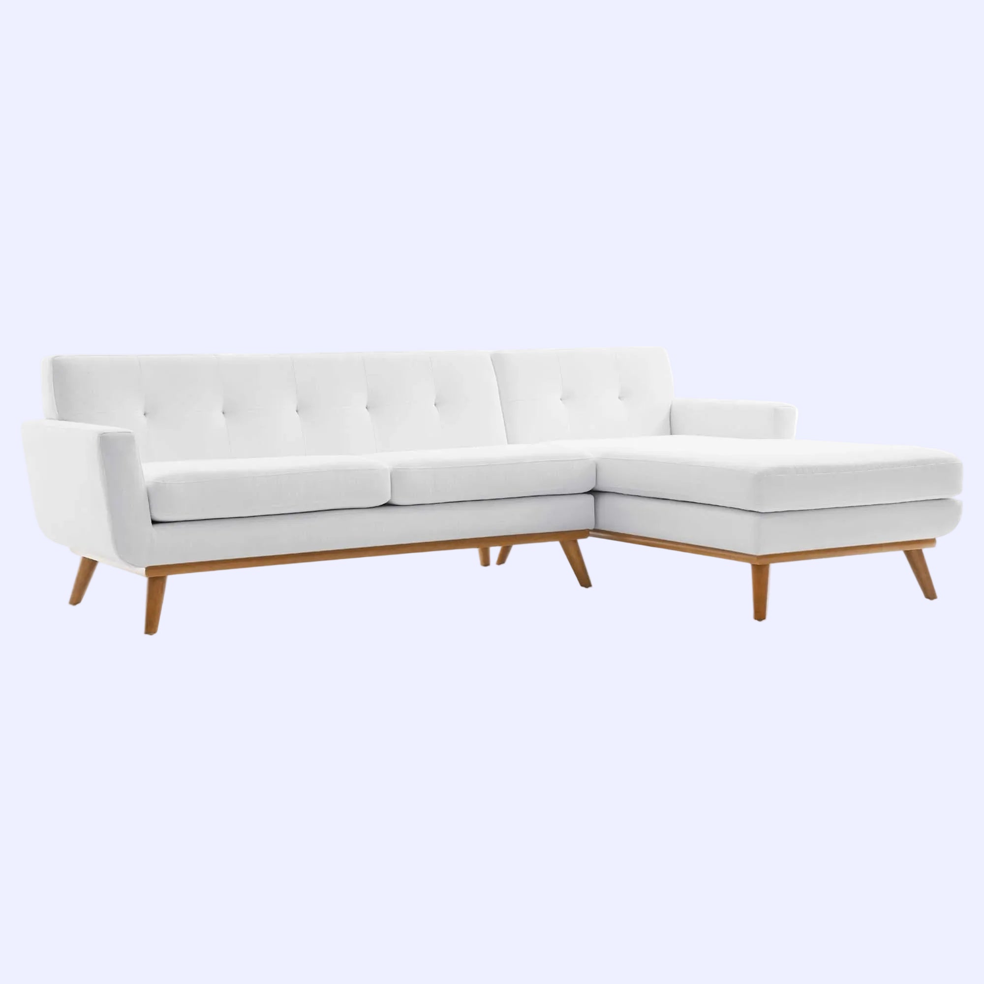 Engage Right-Facing Upholstered Fabric Sectional Sofa