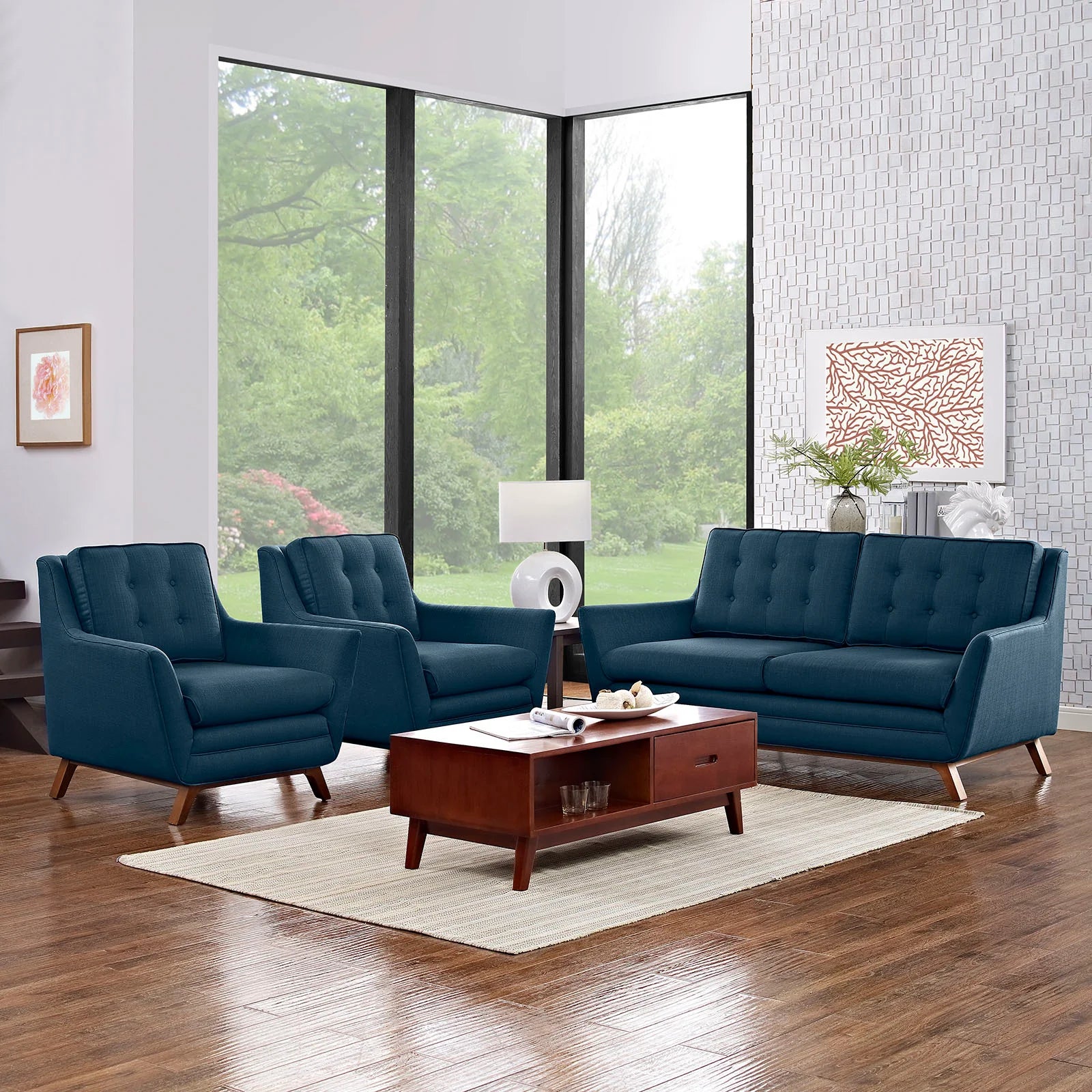 Chaise sans accoudoirs rembourrée en duvet Commix