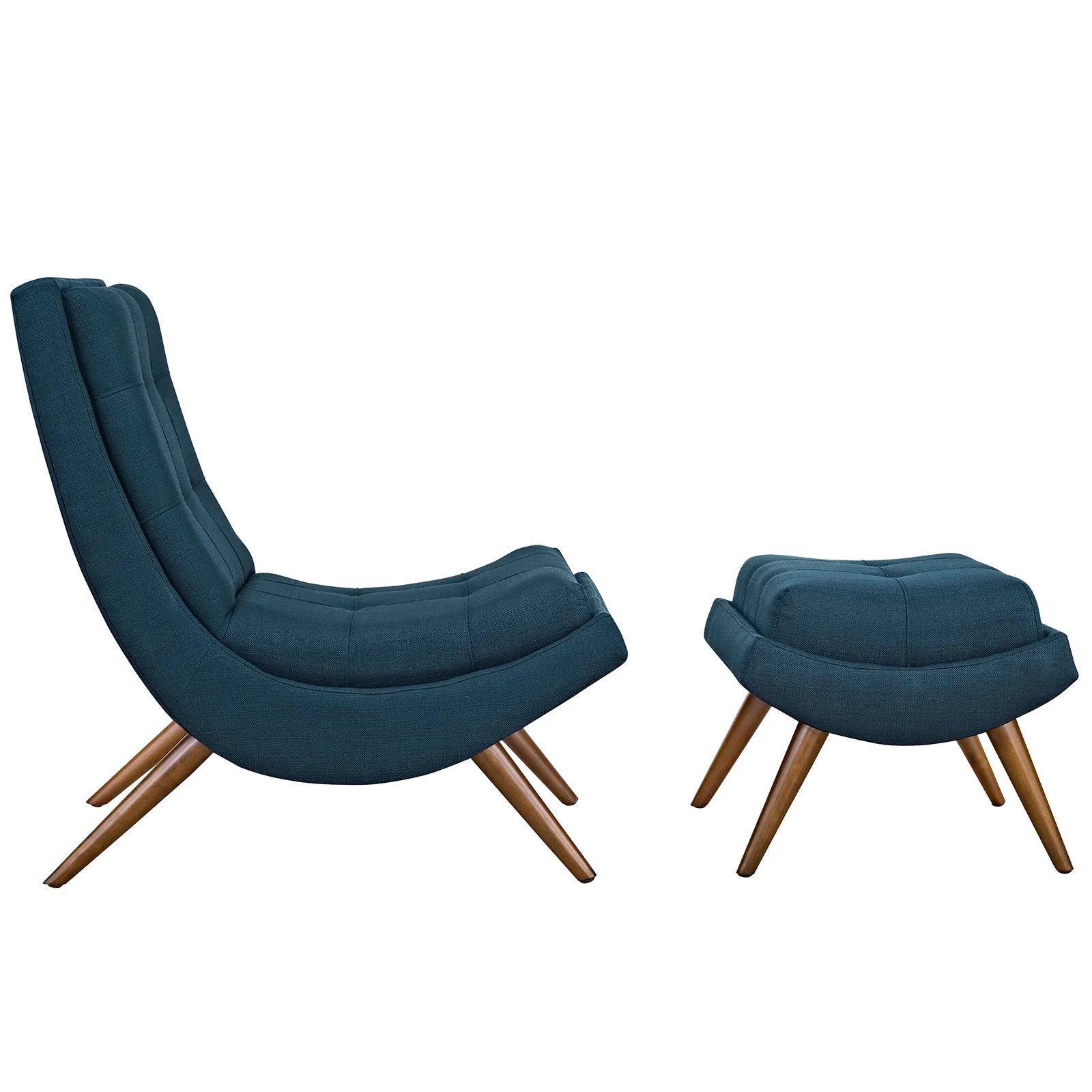 Chaise pivotante en tissu velours et bois Astral Performance