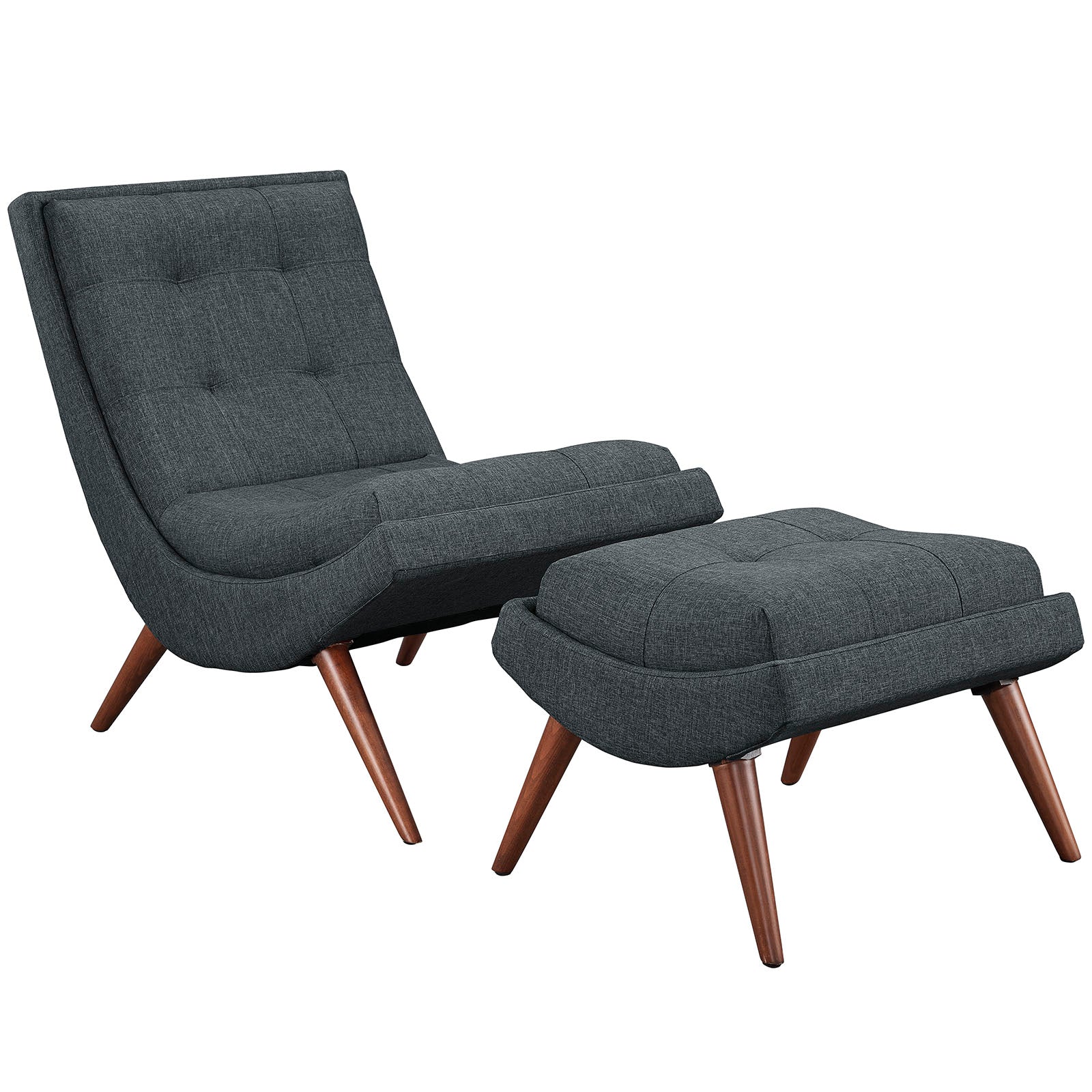 Chaise pivotante en tissu velours et bois Astral Performance
