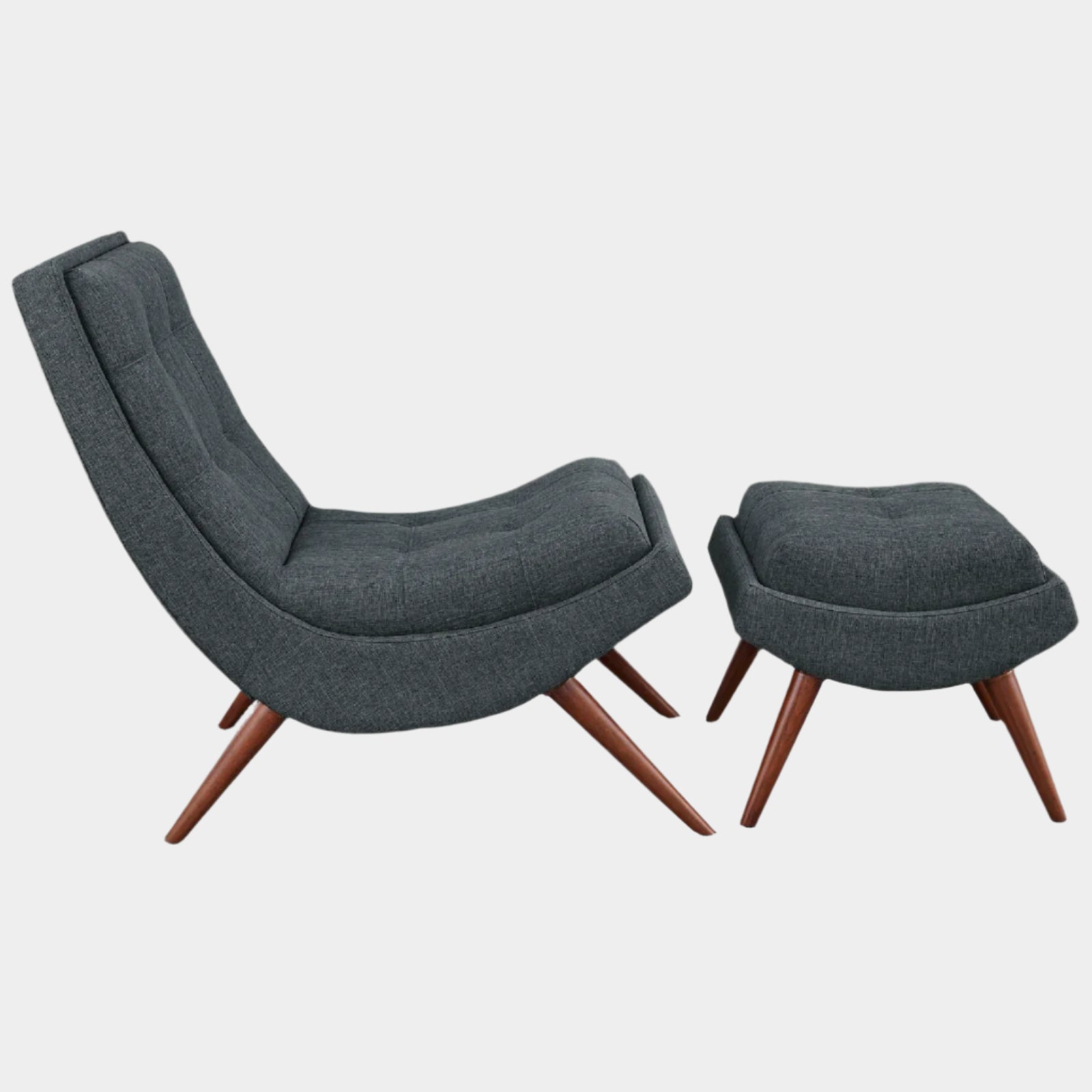 Chaise pivotante en tissu velours et bois Astral Performance