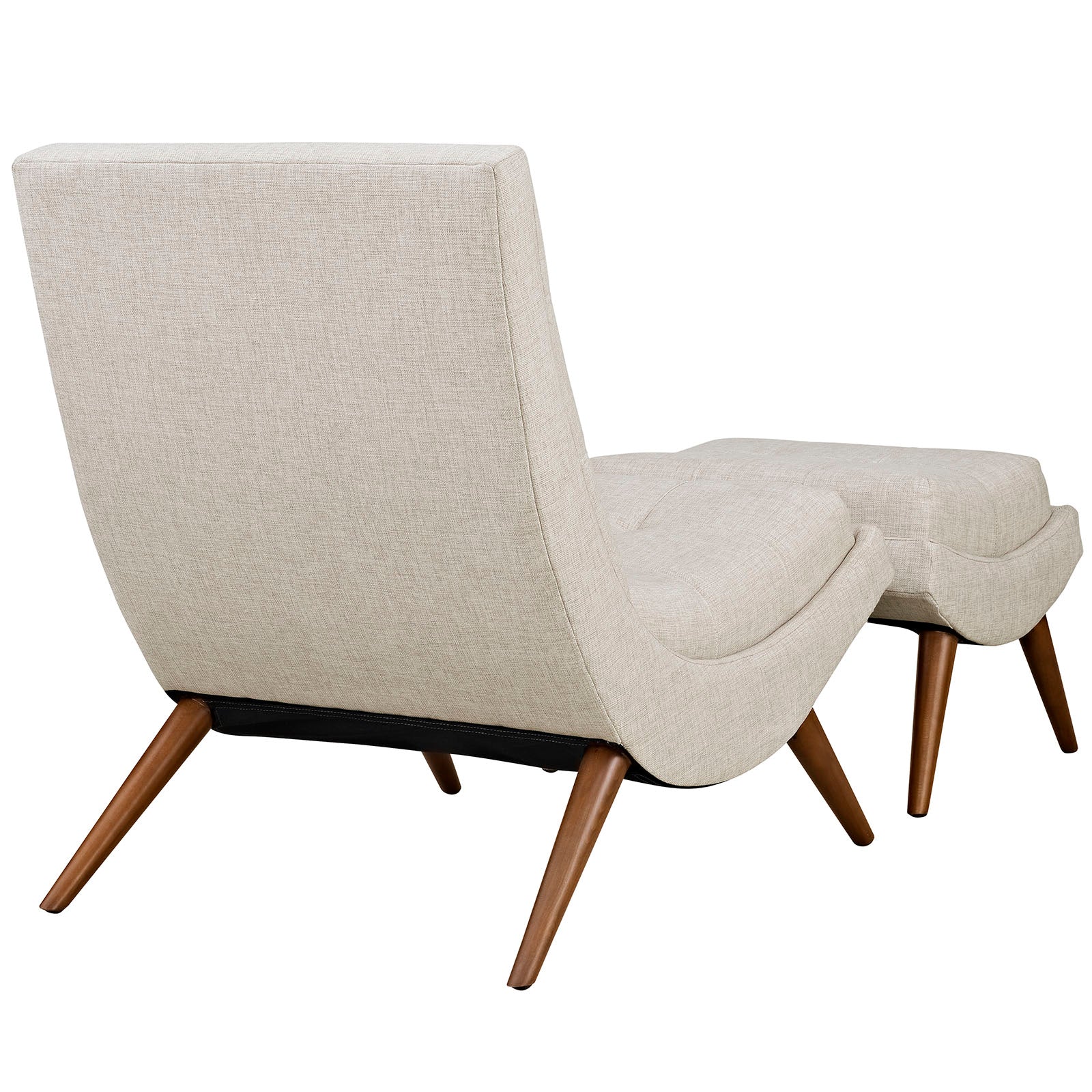 Chaise pivotante en tissu velours et bois Astral Performance