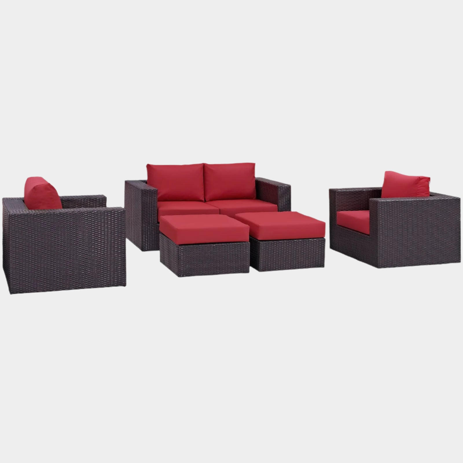Convene 5 Piece Outdoor Patio Sofa Set