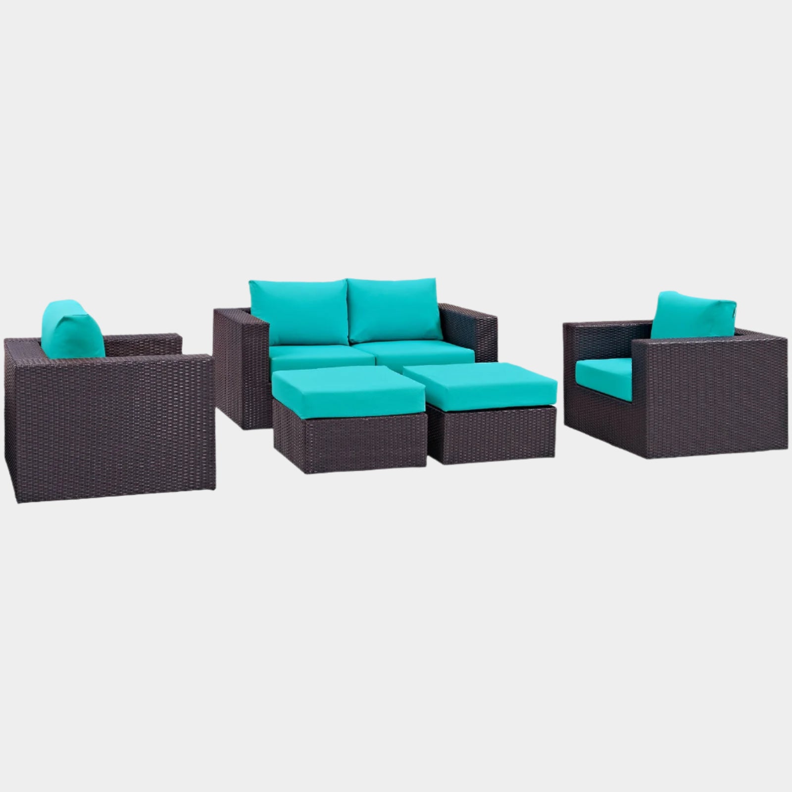 Convene 5 Piece Outdoor Patio Sofa Set