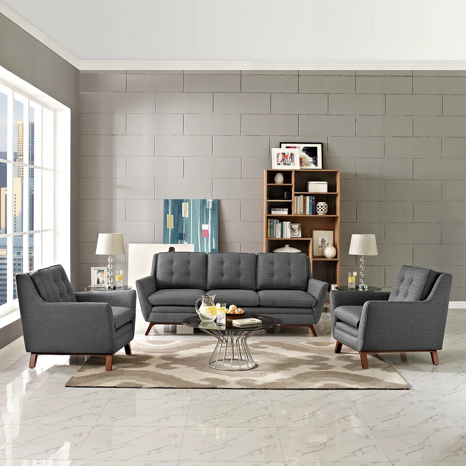 Chaise sans accoudoirs rembourrée en duvet Commix
