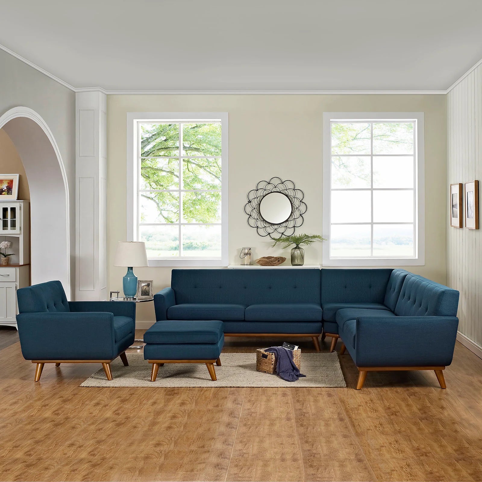 Chaise sans accoudoirs rembourrée en duvet Commix