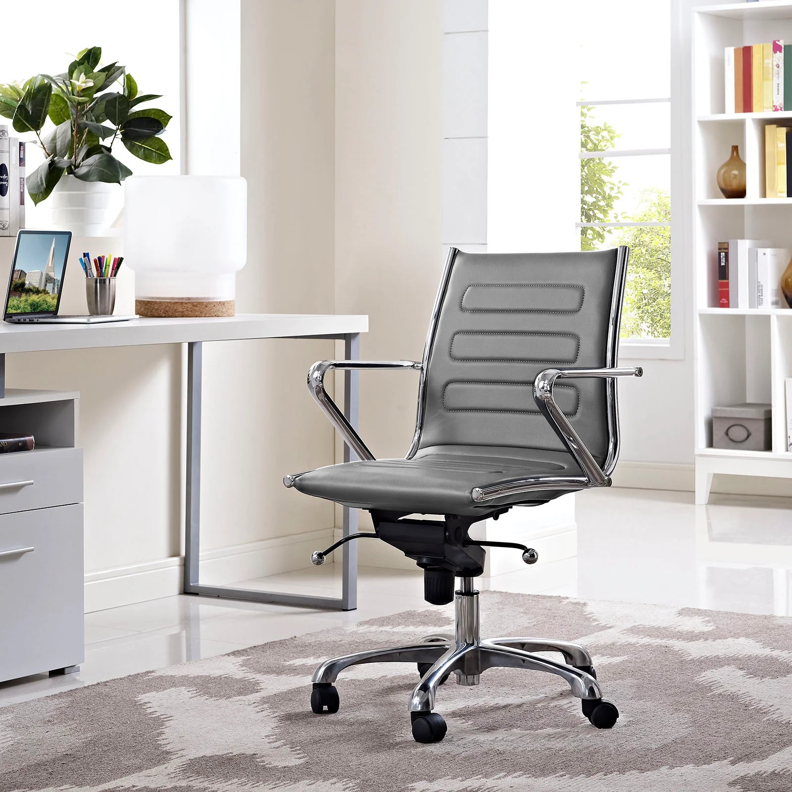 Chaise de bureau à dossier moyen Ascend