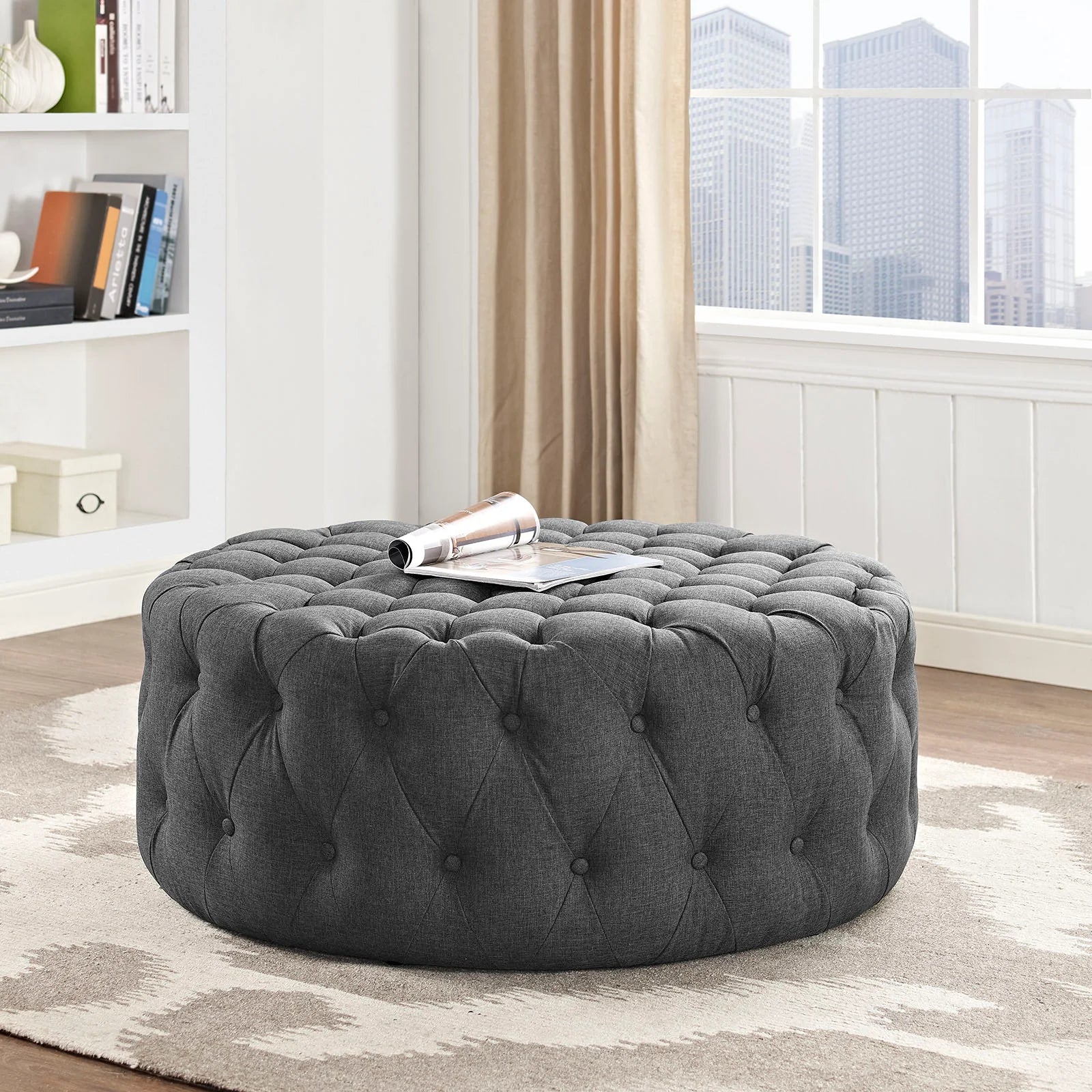 Chaise sans accoudoirs rembourrée en duvet Commix