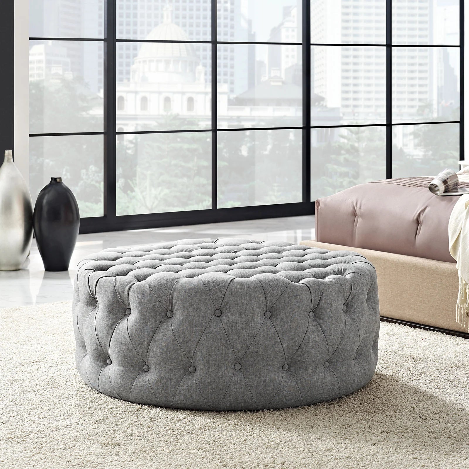 Chaise sans accoudoirs rembourrée en duvet Commix