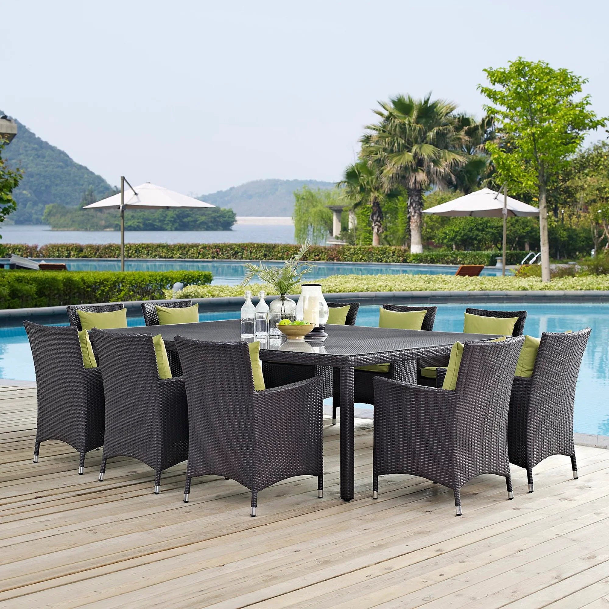 Convene 11 Piece Outdoor Dining Set