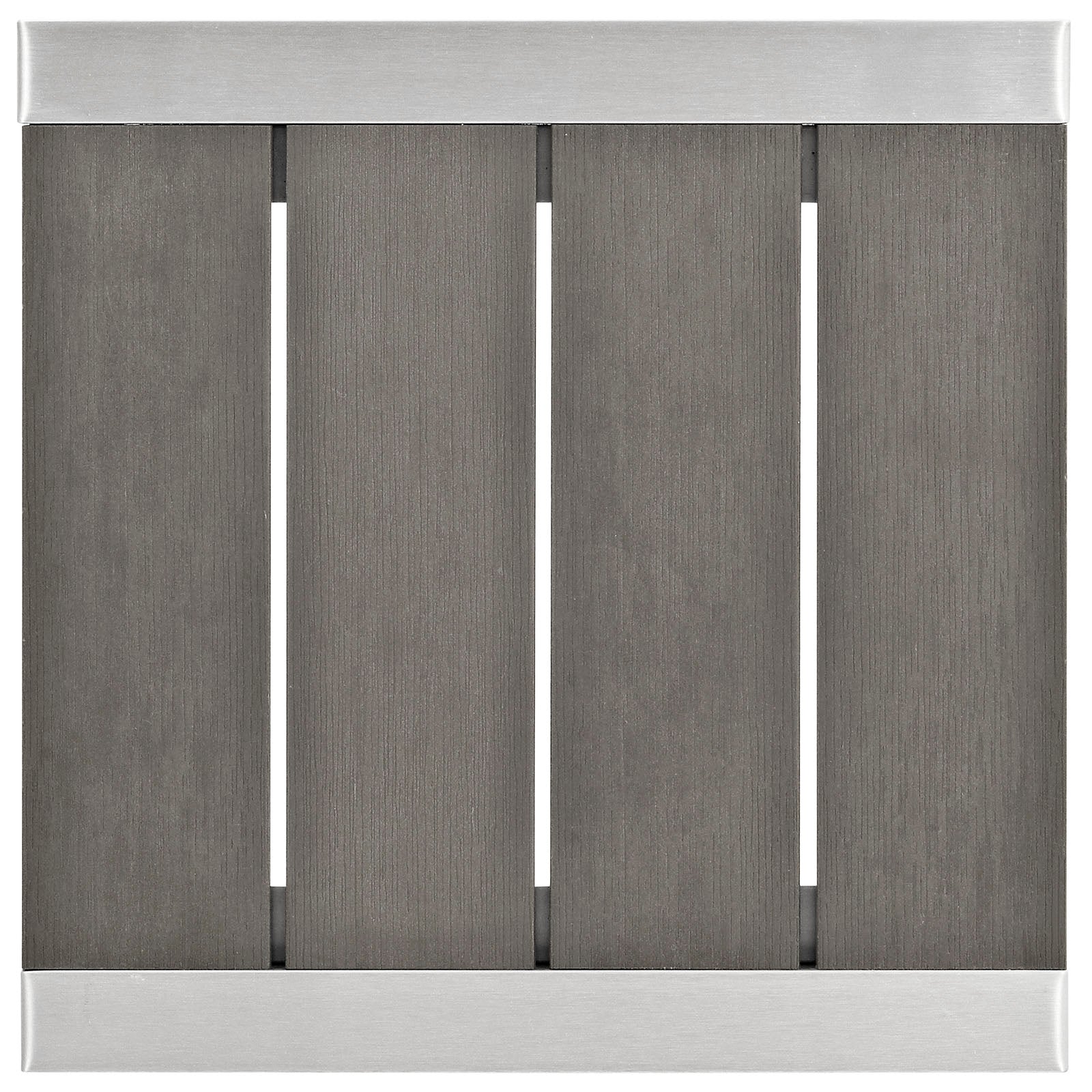 Table d'appoint d'extérieur Shore en aluminium gris argenté